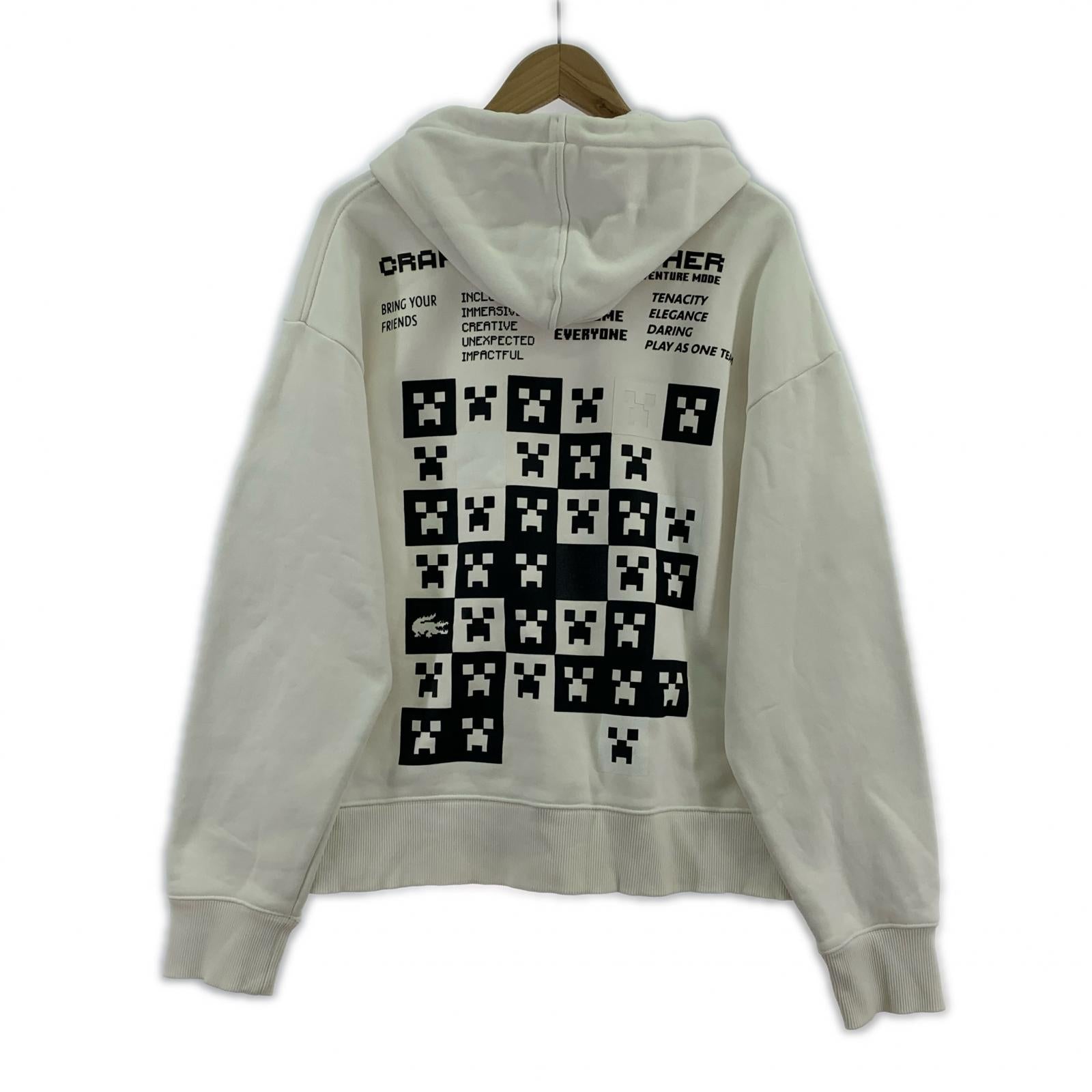 パーカー X Minecraft Fit Fleece Hoodie M WHT M ホワイト