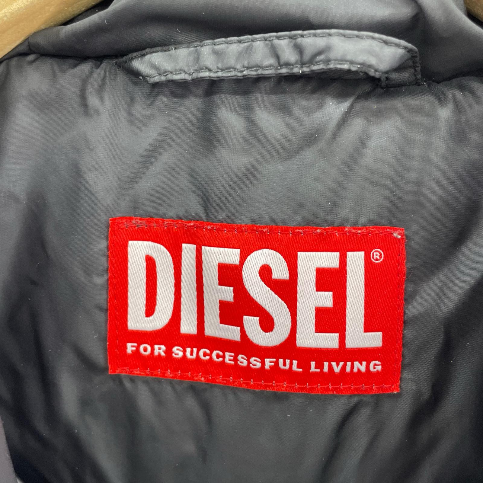 ダウンジャケット DIESEL W-BOGAER Puffer Jack A14520-0NKBJ-9DMA 総柄 (46) 46 マルチカラー