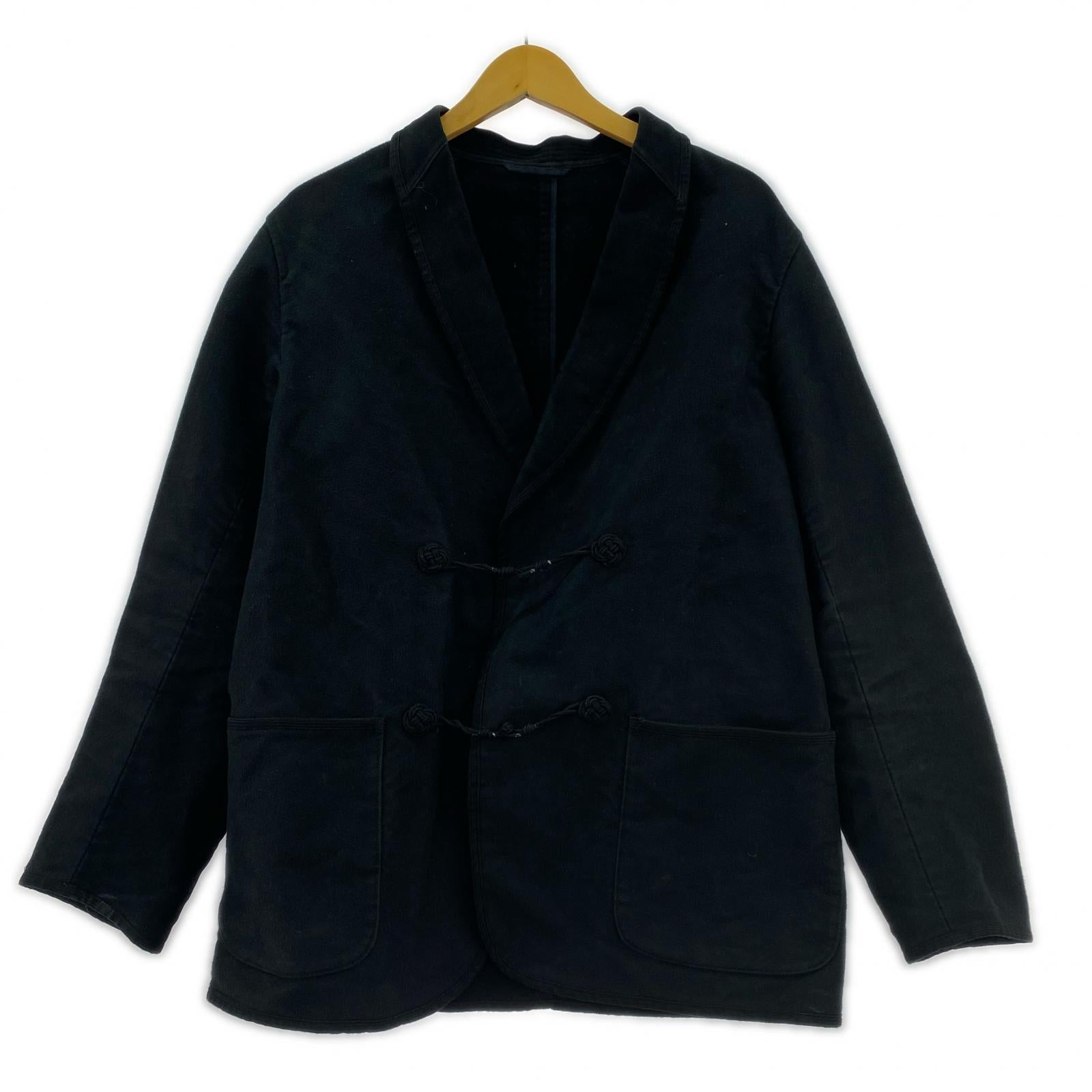 ジャケット モールスキン スモーキングジャケット 黒 1 ブラック