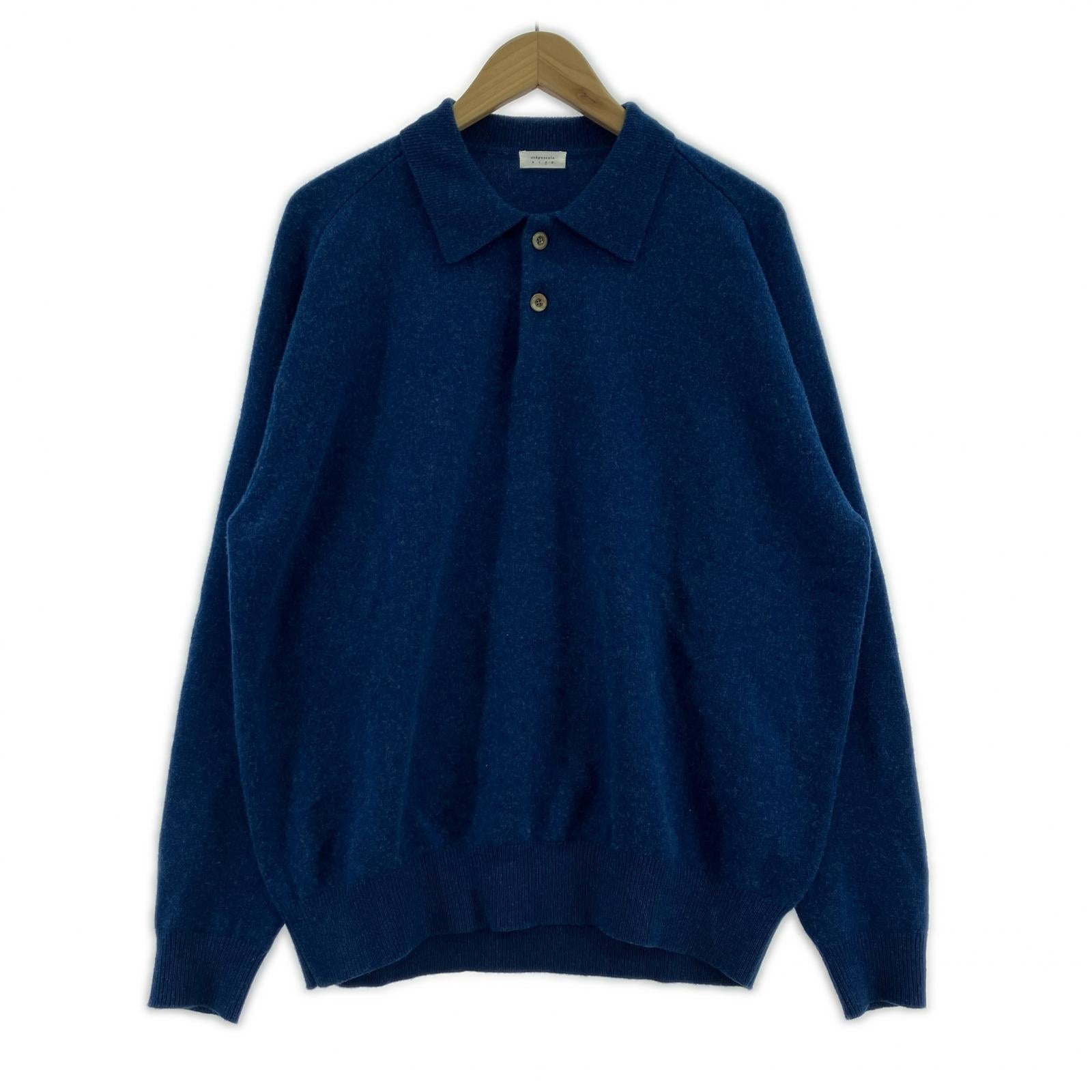 ニット M-G Knit Polo 2 ブルー