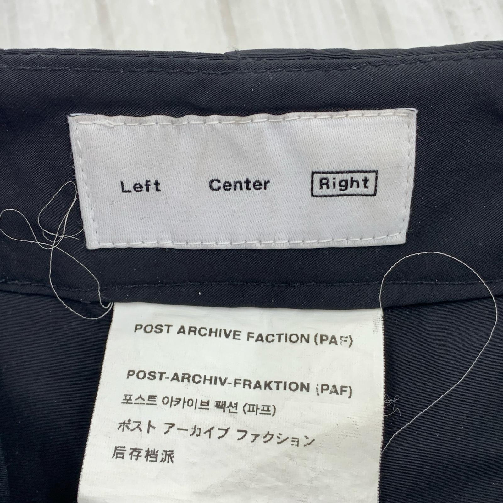 パンツ post archive faction 4.0 TROUSER RIGHT ブラック