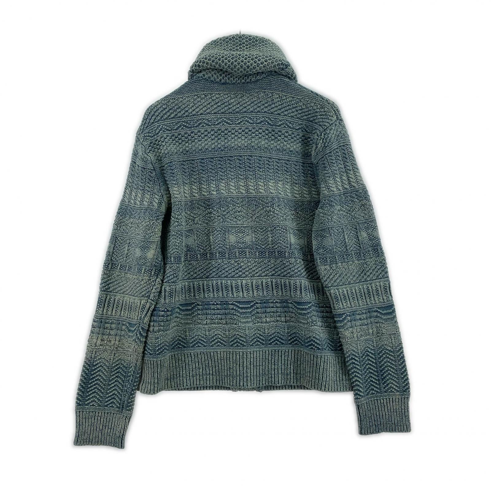 ニット RRL インディゴショールカラーニット M ブルー M ブルー