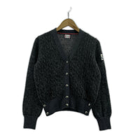 カーディガン MONCLER GAMME BLEU MAGLIA CARDIGAN モヘアカーディガン 38 グレー 38 グレー
