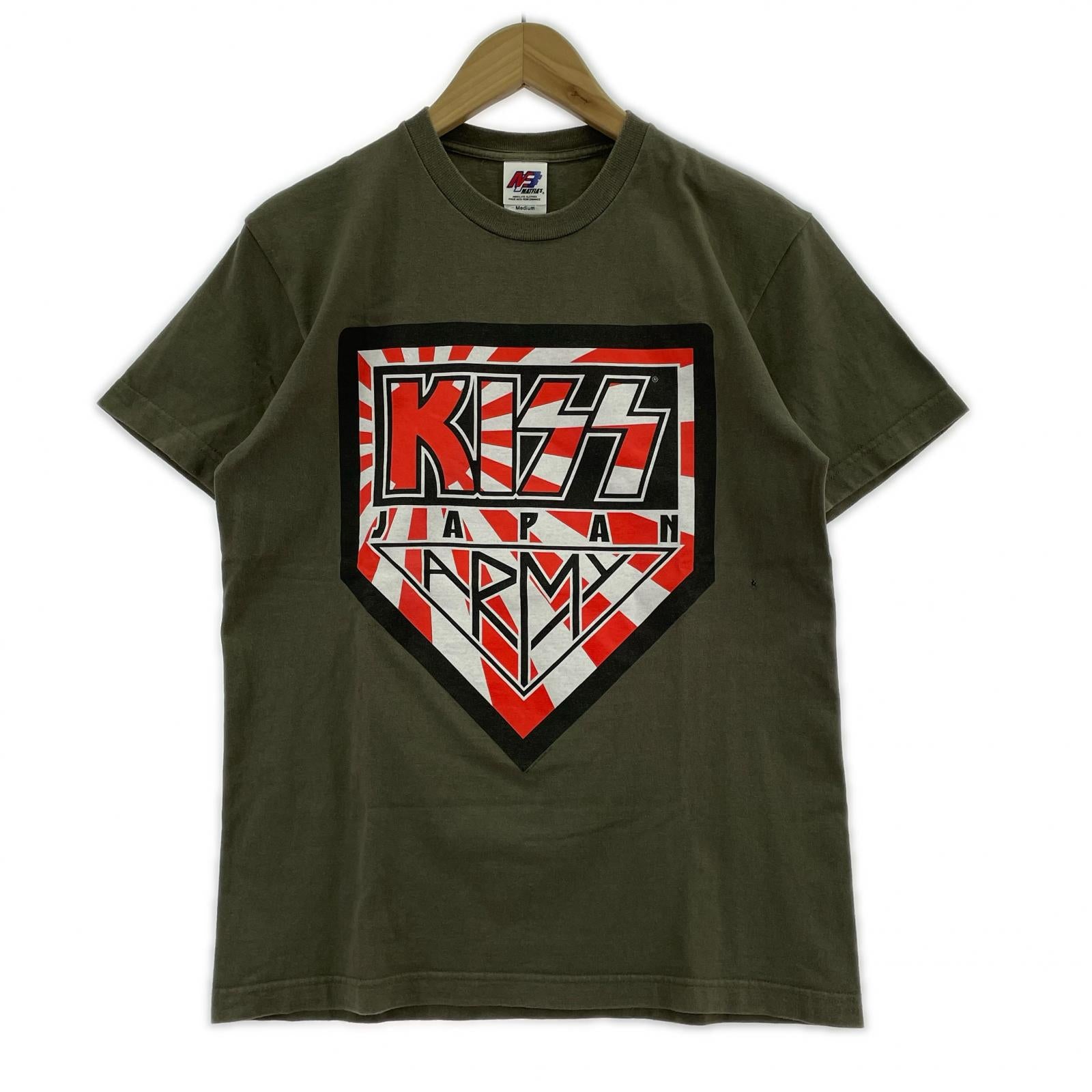 半袖Tシャツ KISS 日章旗 (M) M カーキ