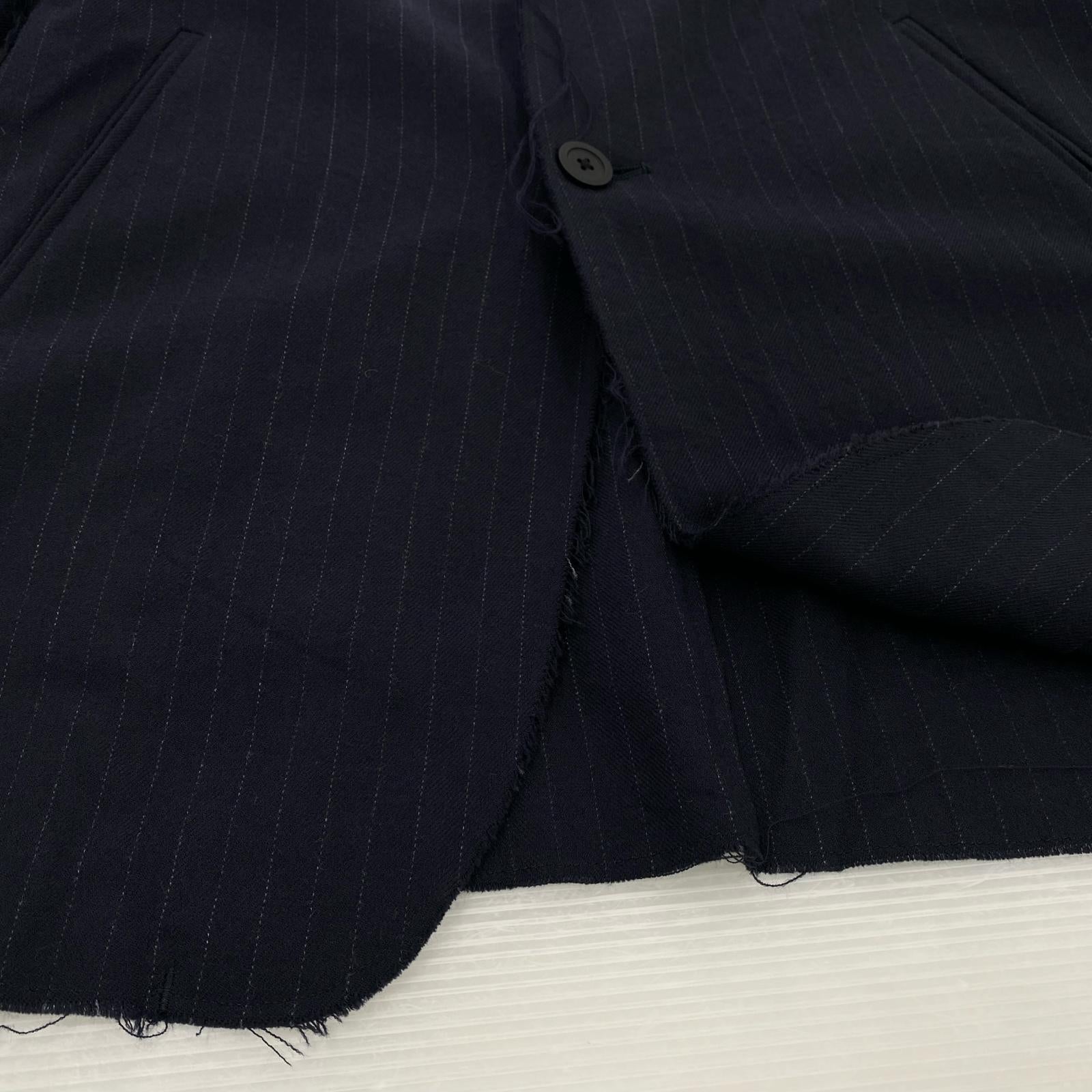 ジャケット FLANNEL STRIPE BROKEN JACKET/0/ネイビー/A00179J 0 ネイビー