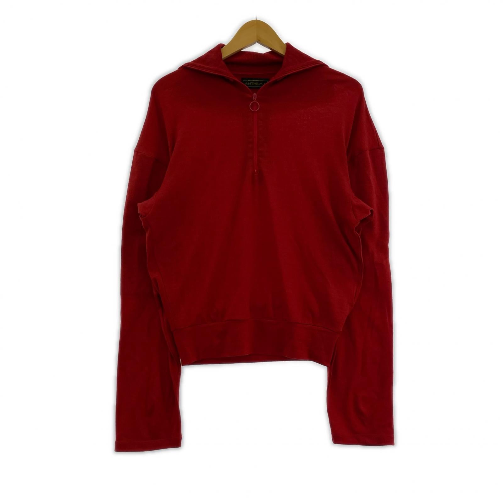 ジャケット WASHABLE WOOL VOLUME SLEEVE JERSEY (1) 1 レッド