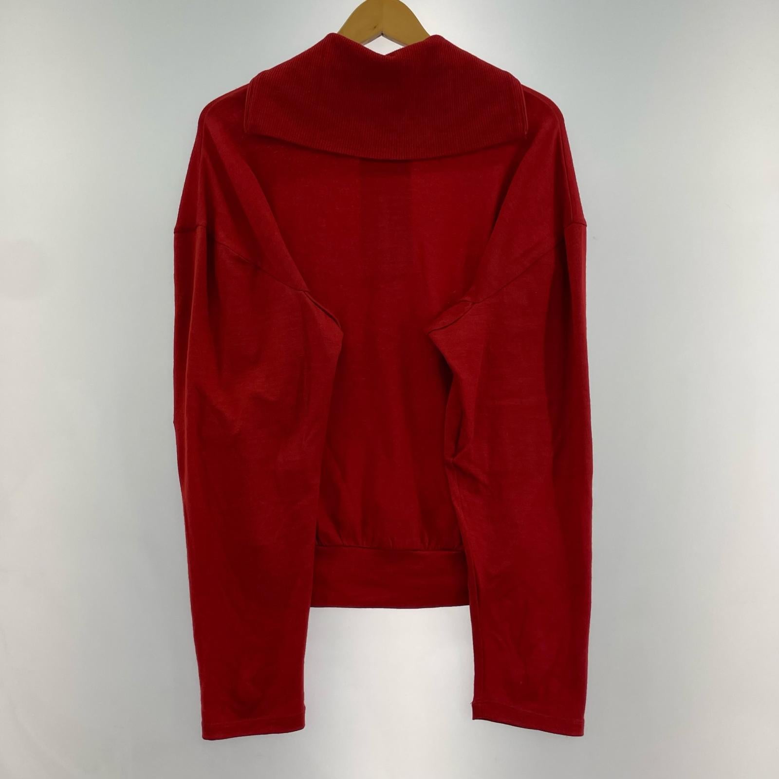 ジャケット WASHABLE WOOL VOLUME SLEEVE JERSEY (1) 1 レッド