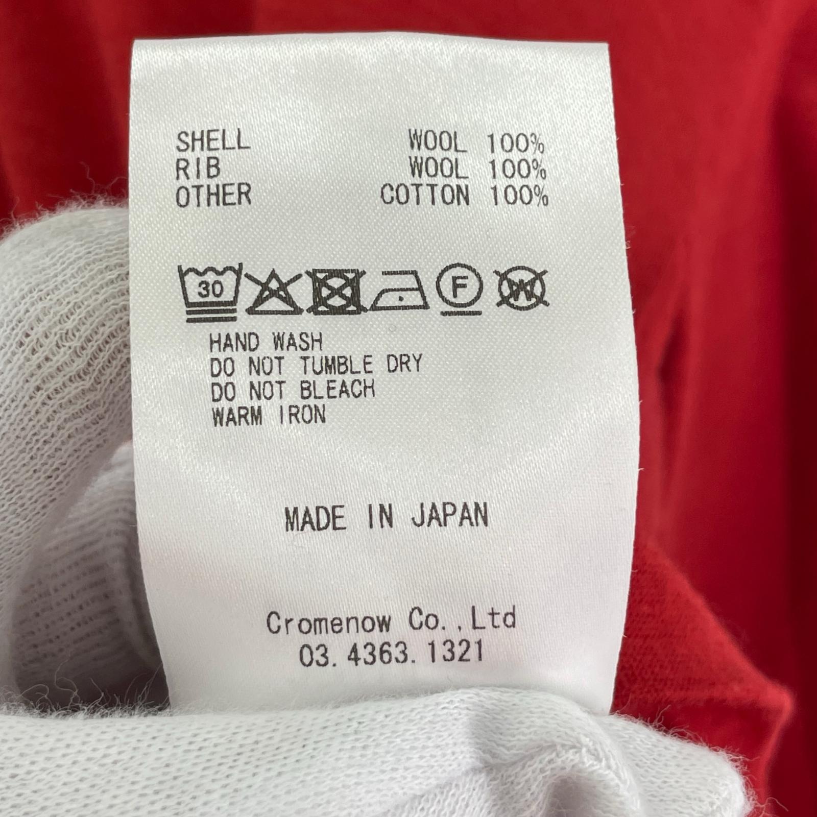 ジャケット WASHABLE WOOL VOLUME SLEEVE JERSEY (1) 1 レッド