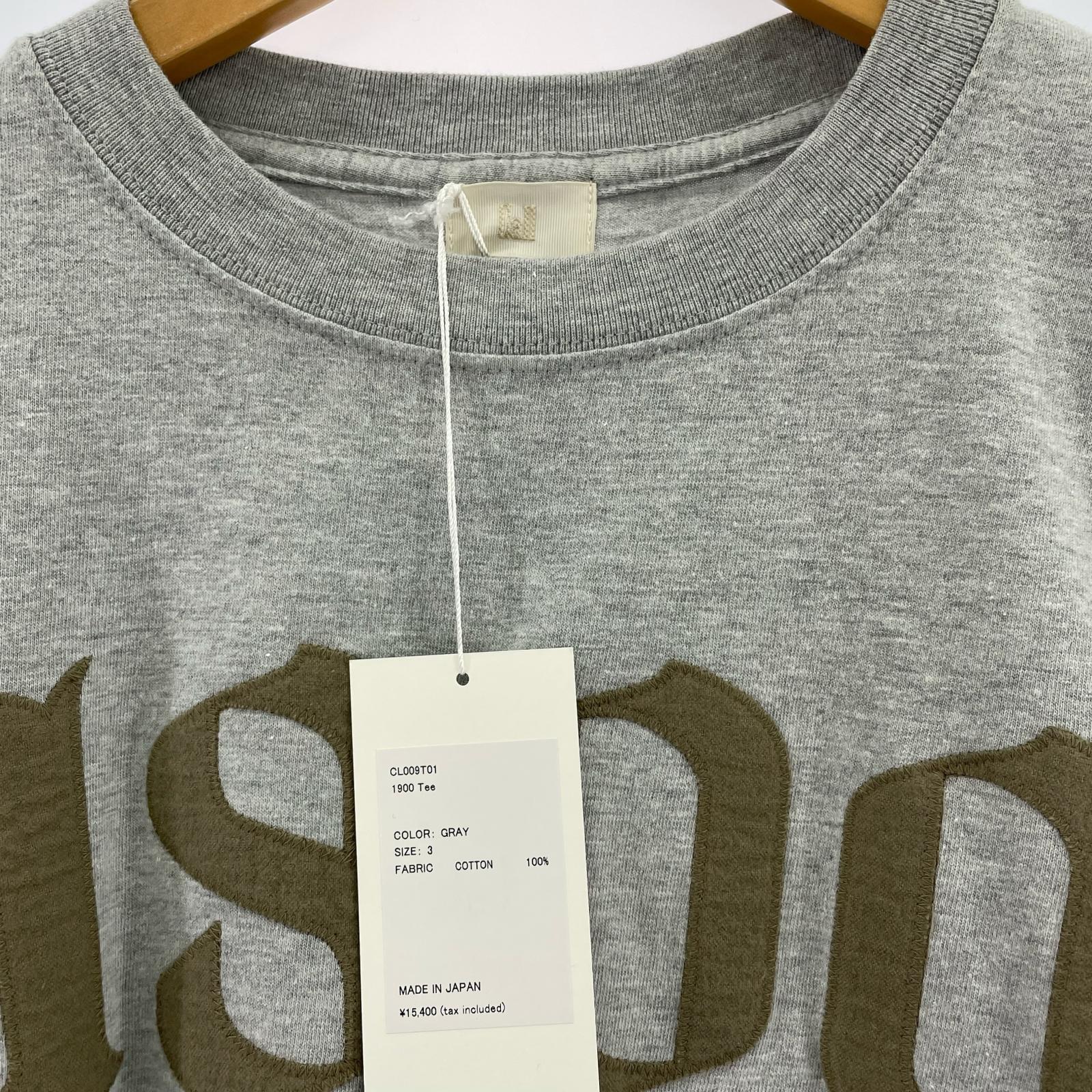 半袖Tシャツ 1900 Tee ワッペン グレー (3) 3 グレー