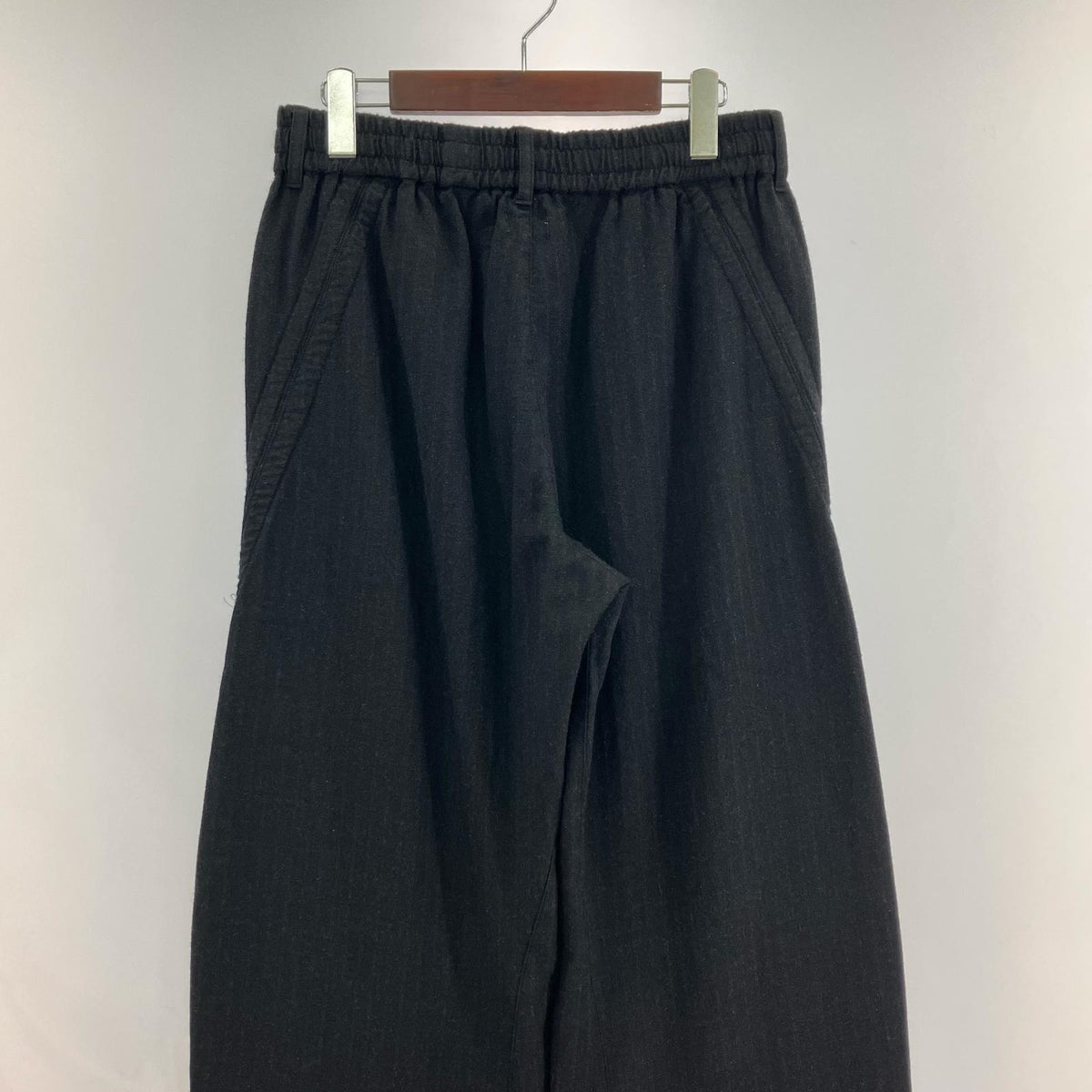 パンツ WASHED DRAW CODE TROUSERS CHARCOAL (2) 2 ブラック