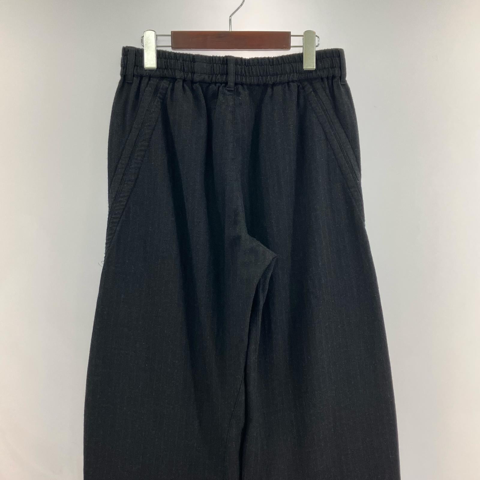 パンツ WASHED DRAW CODE TROUSERS CHARCOAL (2) 2 ブラック