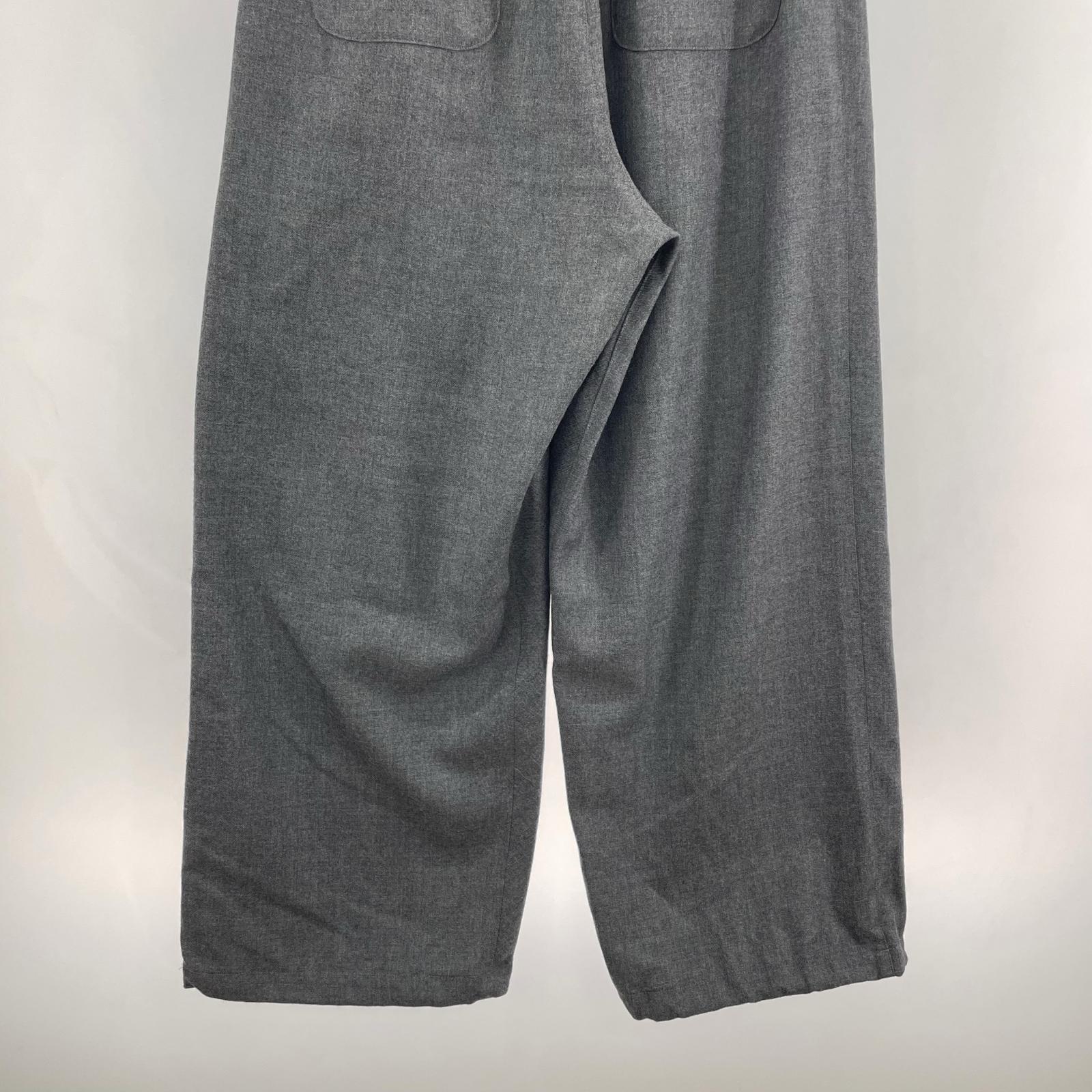 パンツ WIDE WOOL TROUSERS 2 GRAY 2 グレー