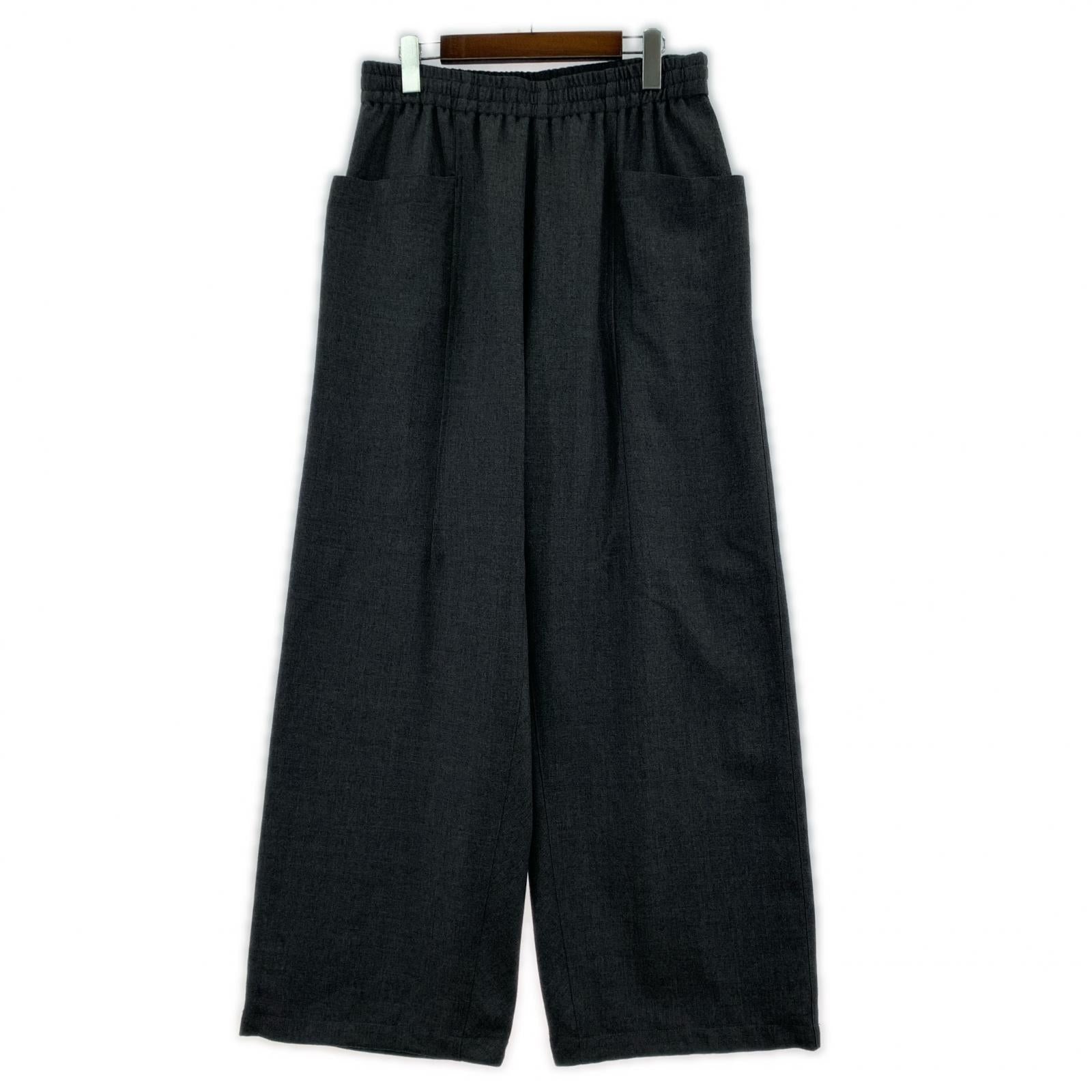 パンツ 25AW WIDE WOOL TROUSERS グレー (2) 2 グレー