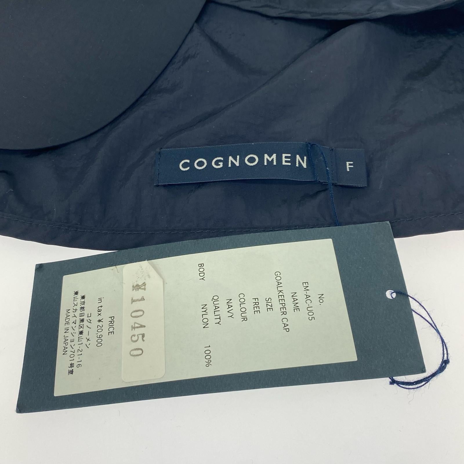 キャップ COGNOMEN サンシェードキャップ ネイビー