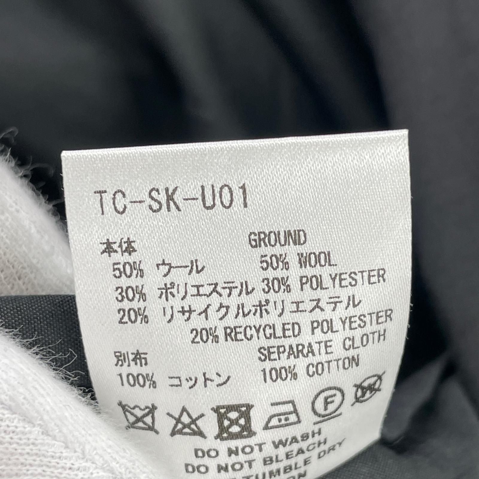 スカート 24AW PLEATED SKIRT (M) M ブラック