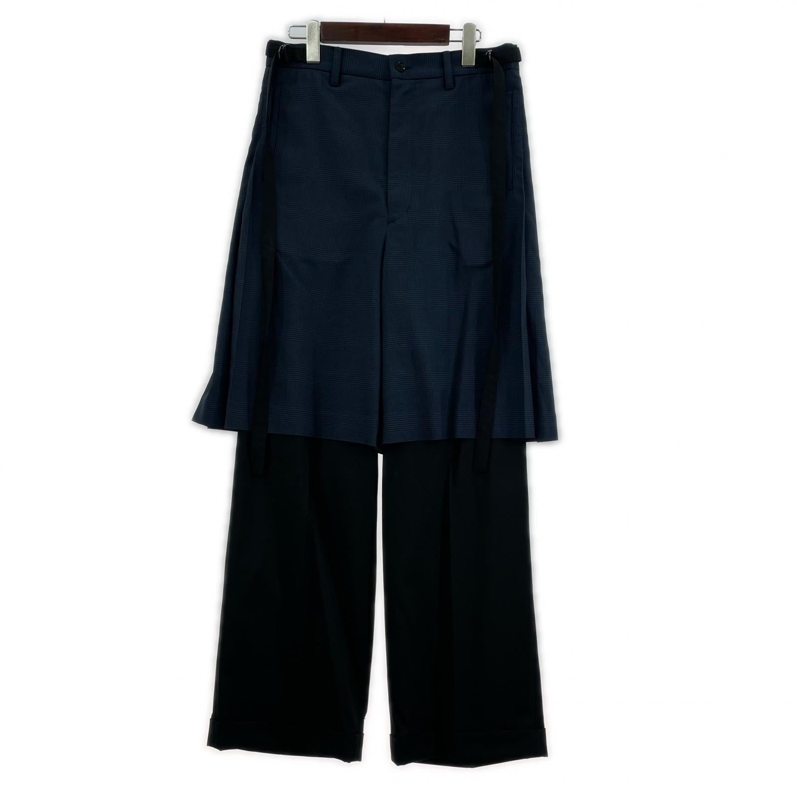 パンツ プリーツレイヤードパンツ WA-PT-M02 M