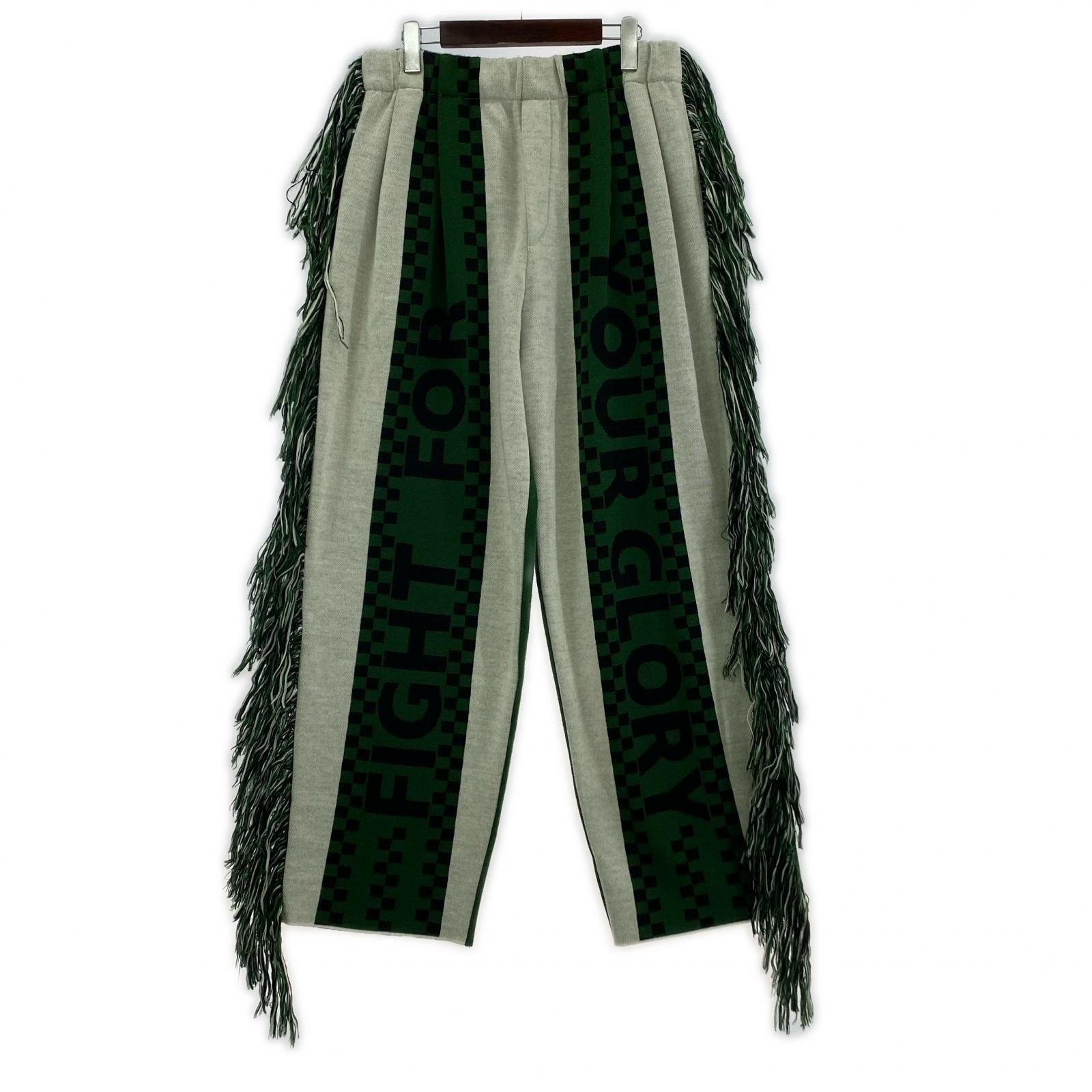 パンツ FOOTBALL SCARF KNIT PANTS/L/グリーン/GLORY-PT-U03 L グレー