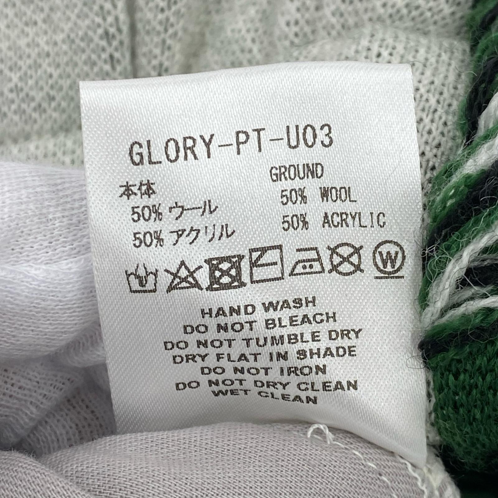 パンツ FOOTBALL SCARF KNIT PANTS/L/グリーン/GLORY-PT-U03 L グレー