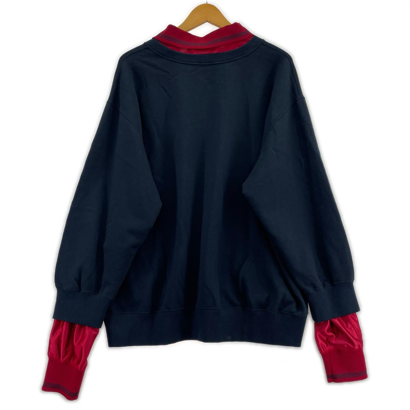 スウェット UNIFORM LAYERED SWEAT SHIRT (L) L ネイビー