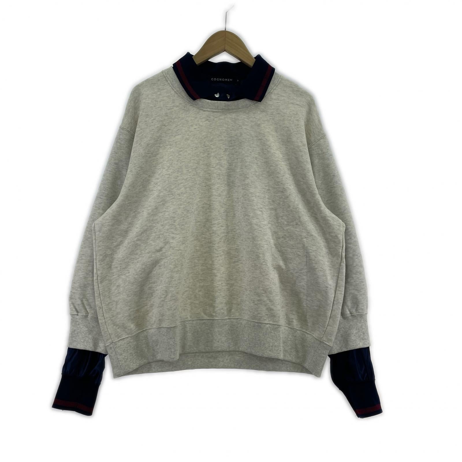 スウェット COGNOMEN UNIFORM LAYERED SWEAT SHIRT UN-SW-U01 グレー (M) M グレー