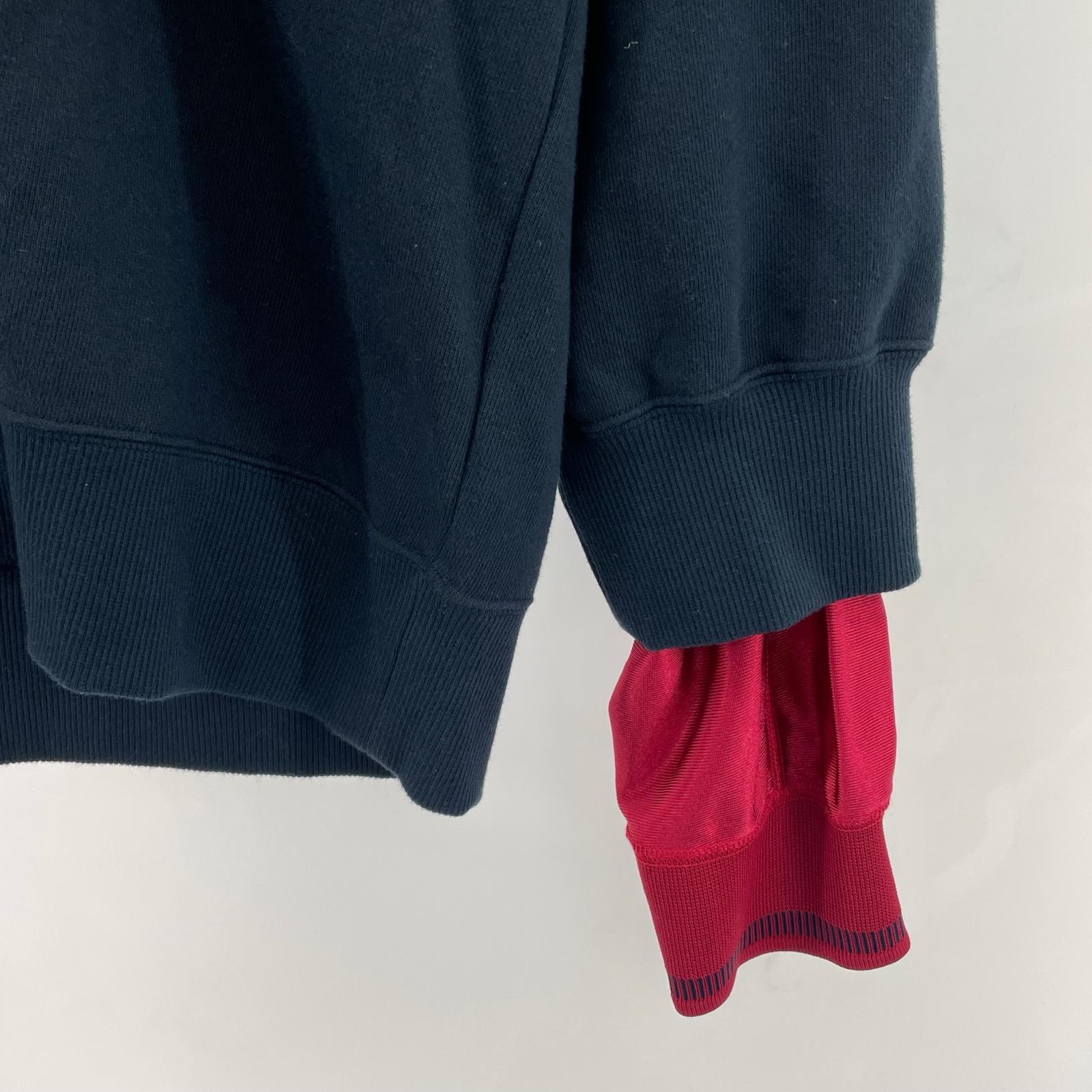 スウェット UNIFORM LAYERED SWAET SHIRT 紺 (M) M ネイビー