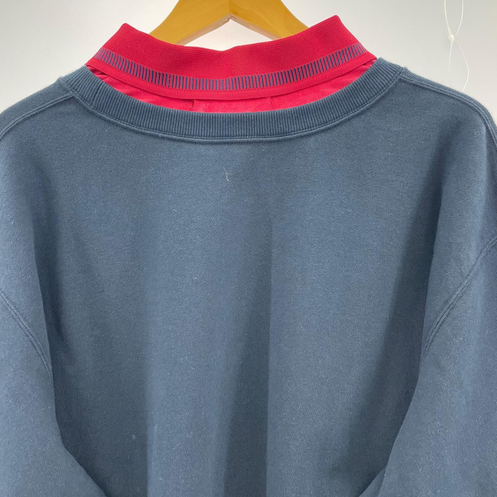 スウェット UNIFORM LAYERED SWAET SHIRT 紺 (M) M ネイビー