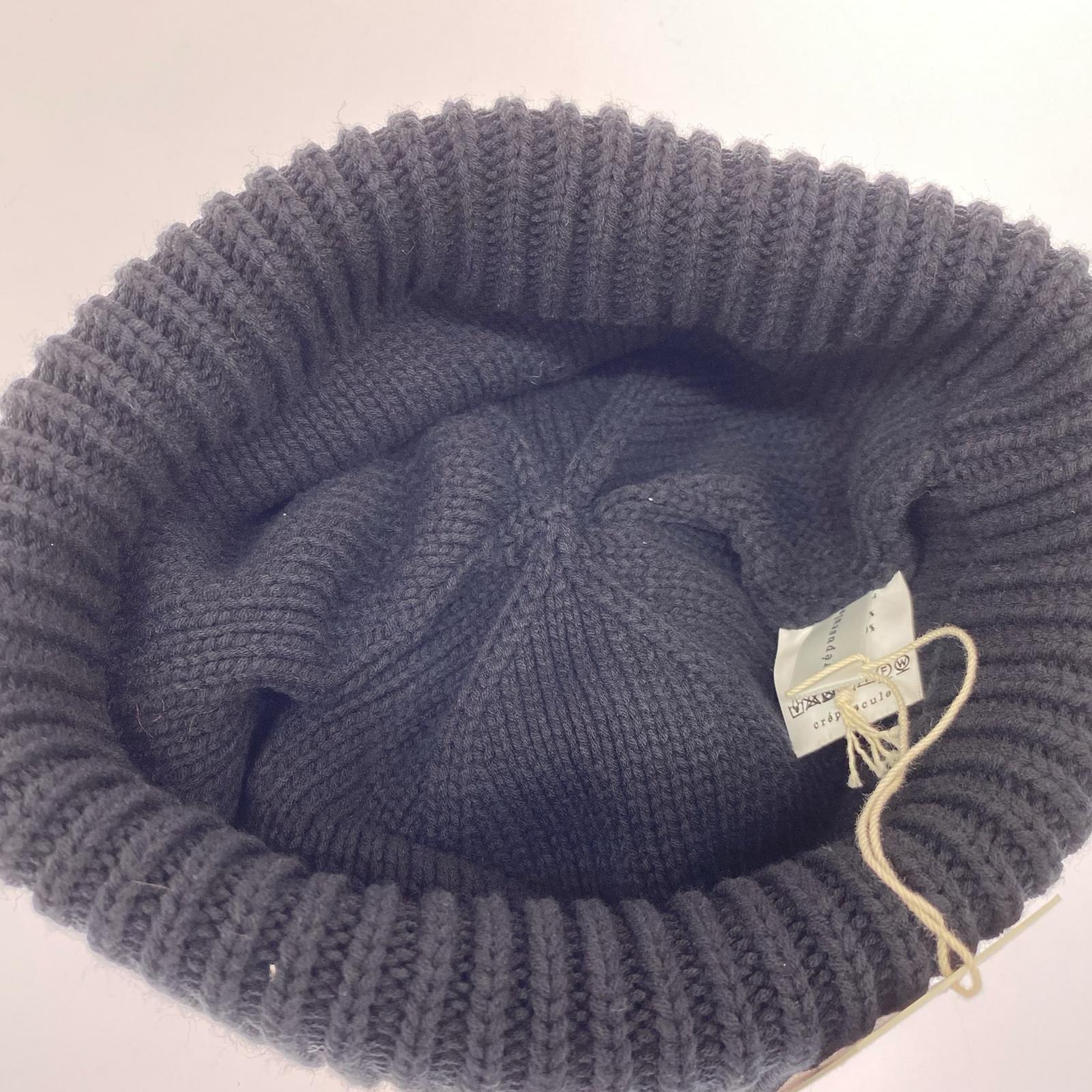 キャップ crepuscule ニットキャップ フリー ブラック