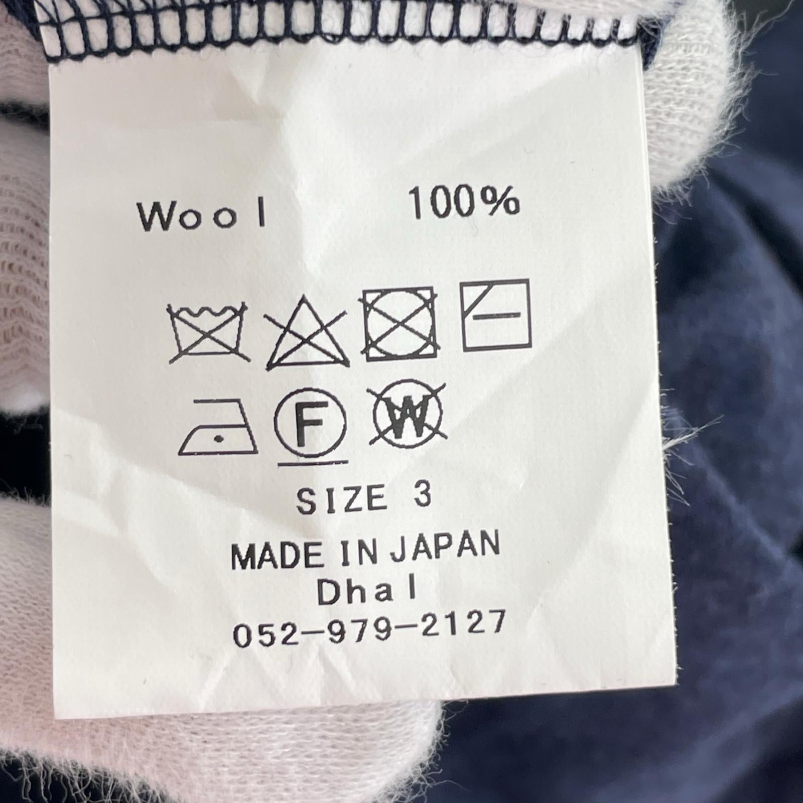 長袖シャツ Super120’s TOP Wool Jersey Flap Shirt (3) 3 ネイビー