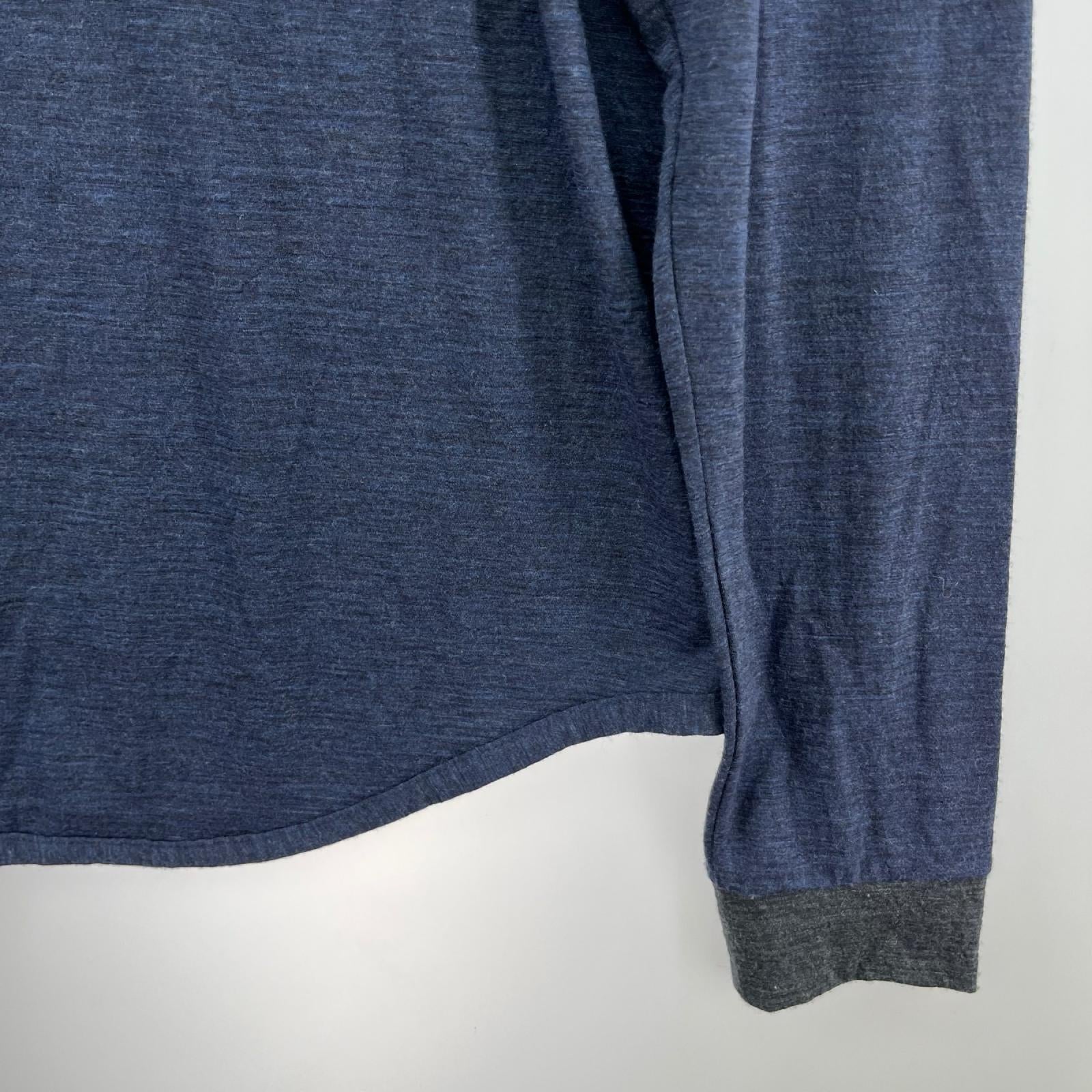 長袖シャツ Dhal SUPER 120'S TOP WOOL JERSEY FLAP SHIRT DSUE683 紺 (2) タグ付き 2 ネイビー