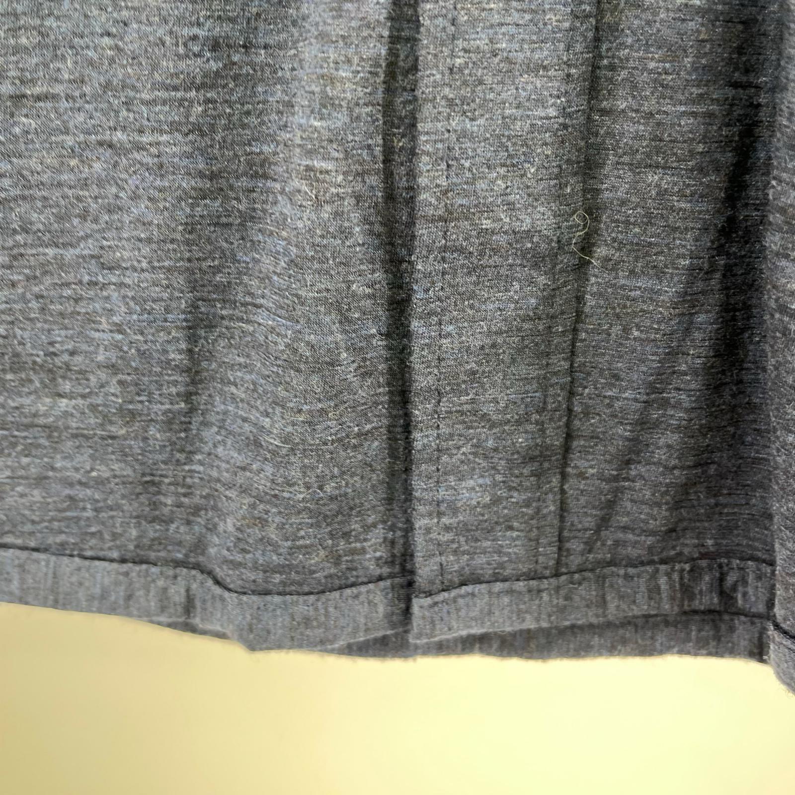 長袖シャツ Dhal SUPER 120'S TOP WOOL JERSEY FLAP SHIRT DSUE683 紺 (2) タグ付き 2 ネイビー