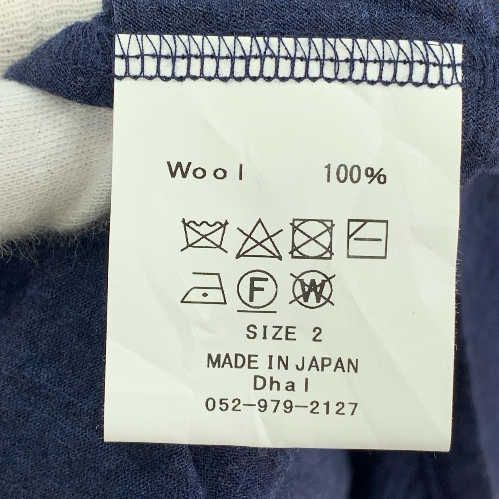 長袖シャツ Dhal 別注シャツ 2 ネイビー