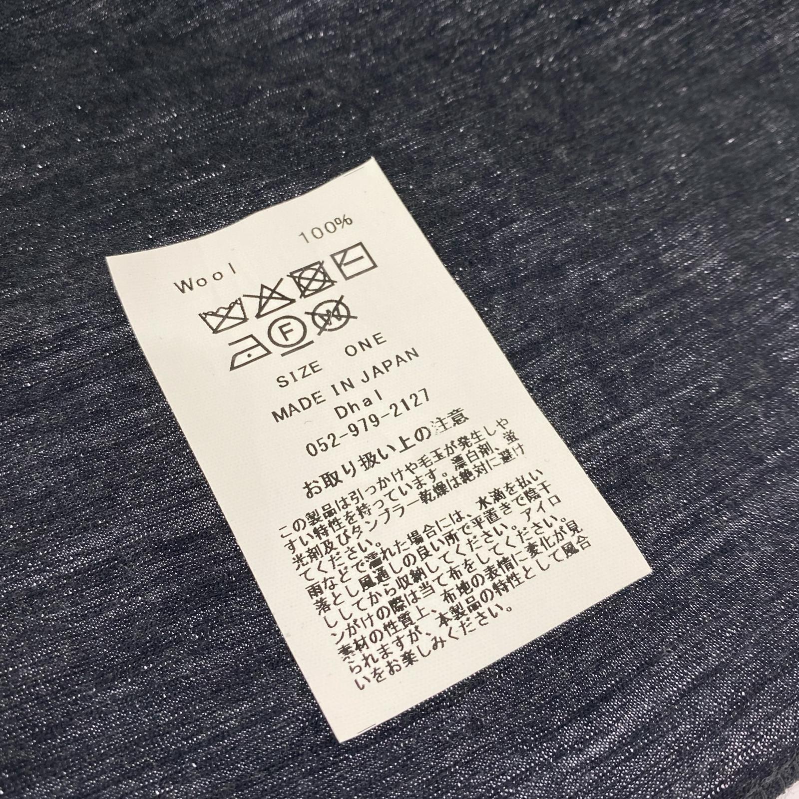 その他アクセサリー Super 120's TOP Wool Jersey Utility Scarf ネイビー