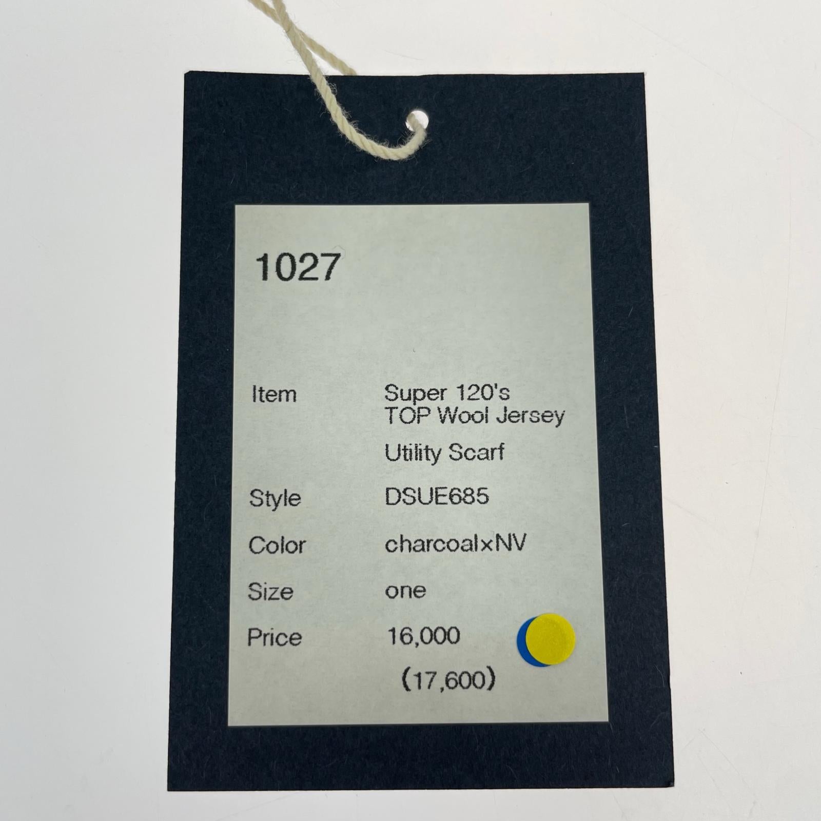 その他アクセサリー Super 120's TOP Wool Jersey/チャコール ネイビー/DSUE685