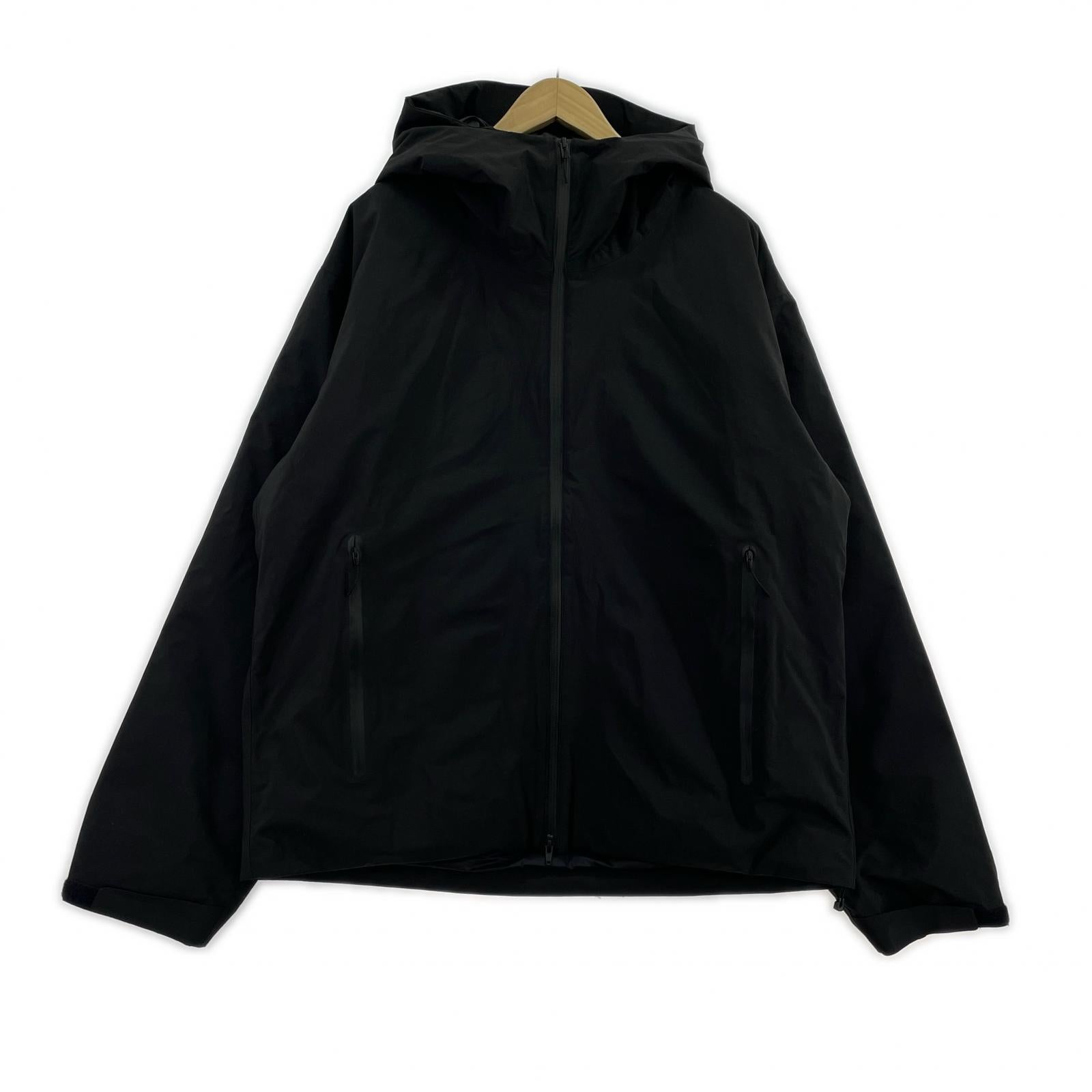 ジャケット D005 3LYR Down Hoodie 黒 (XL) ブラック