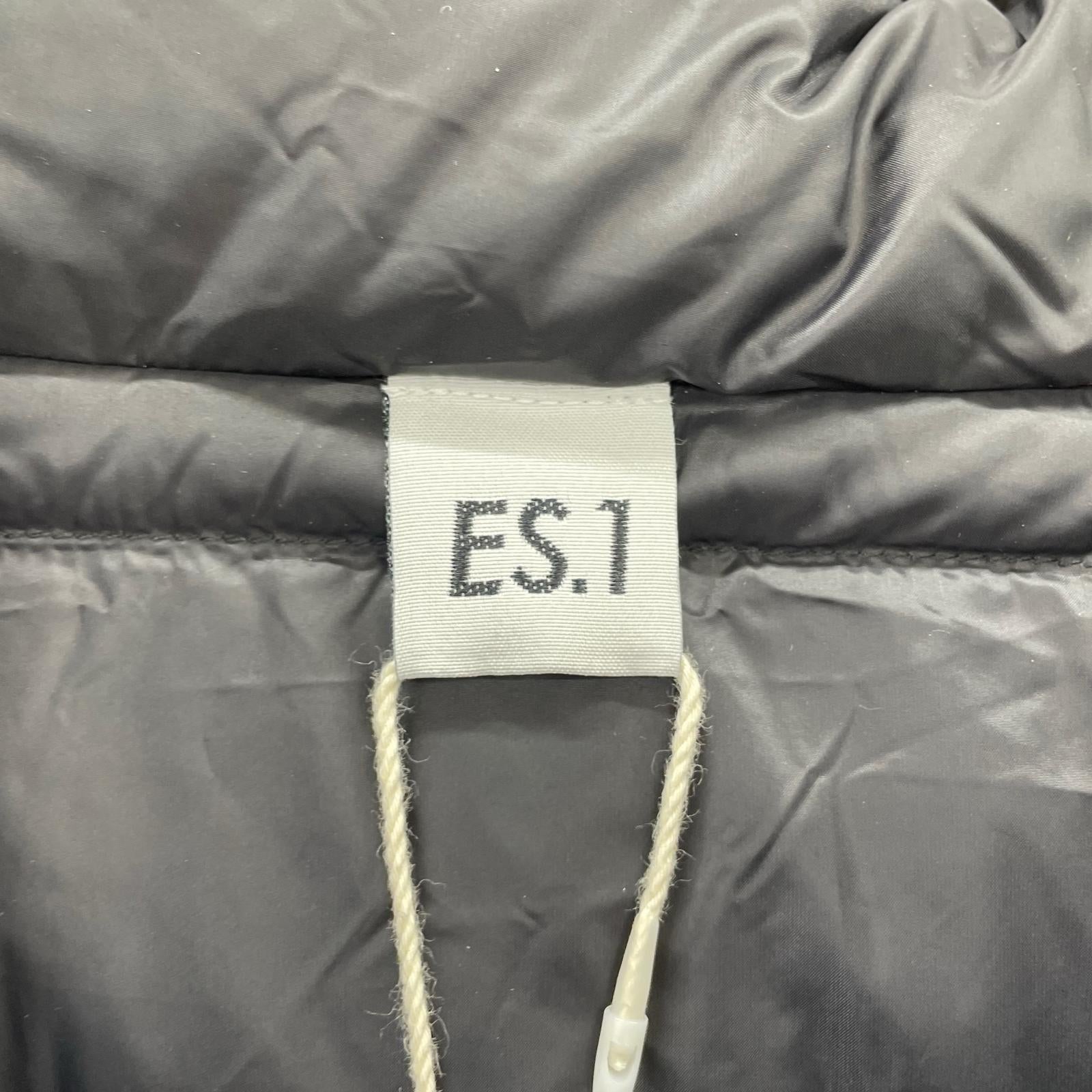 ダウンジャケット ES.1 3lyr down Hoodie エスアイ 3レイヤーダウンフーディ D005 黒 (L) タグ付き L ブラック