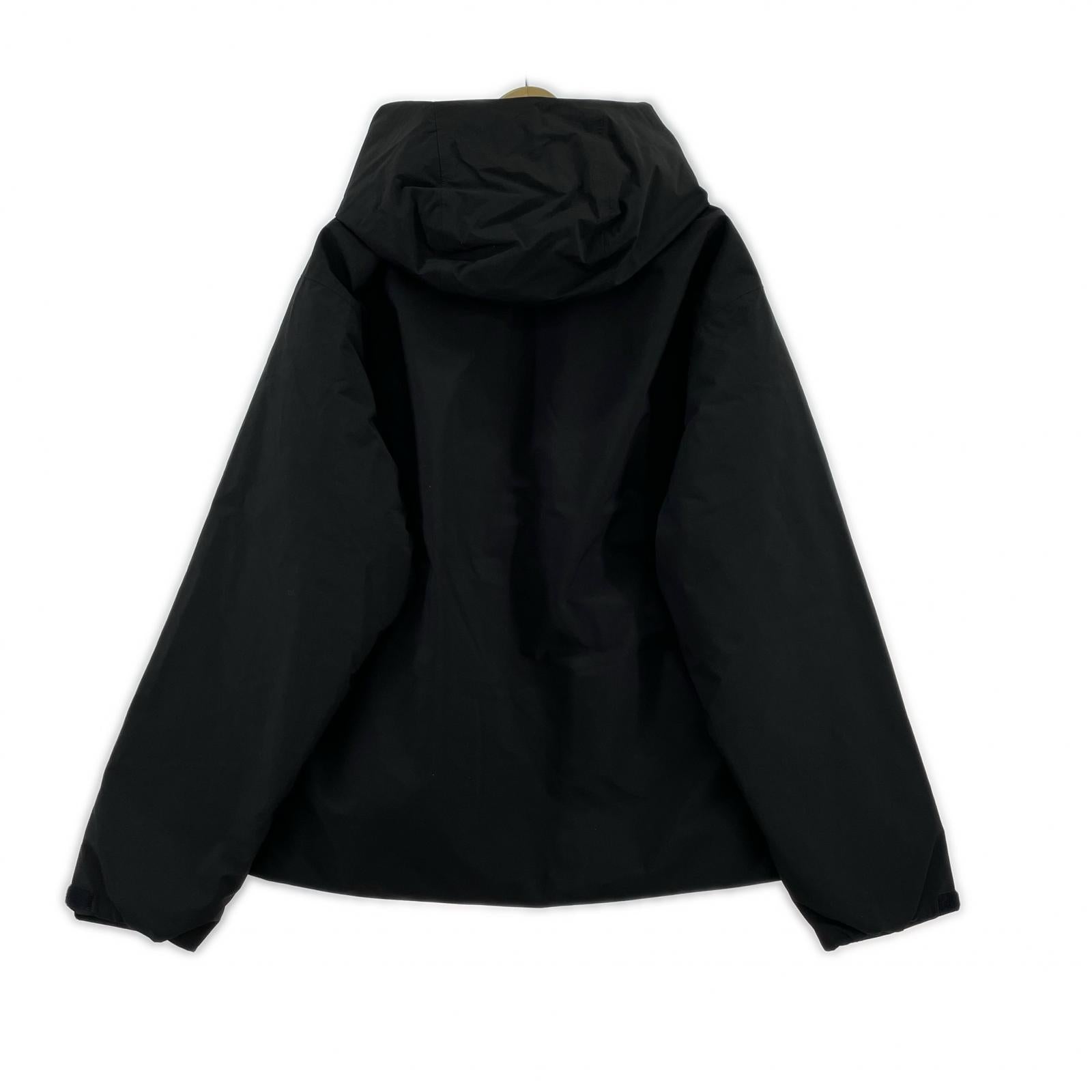 ダウンジャケット ES.1 3lyr down Hoodie エスアイ 3レイヤーダウンフーディ D005 黒 (L) タグ付き L ブラック