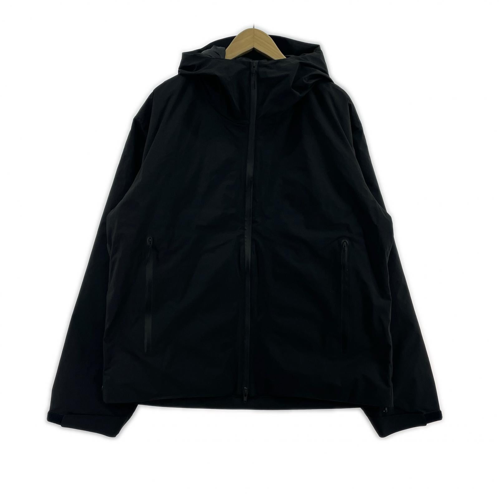ジャケット J005 3LYR Down Hoodie 黒 L ブラック