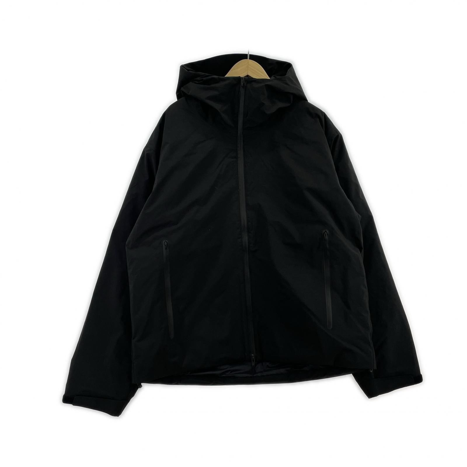 ダウンジャケット ES.1 3lyr down Hoodie エスアイ 3レイヤーダウンフーディ D005 黒 (L) タグ付き L ブラック