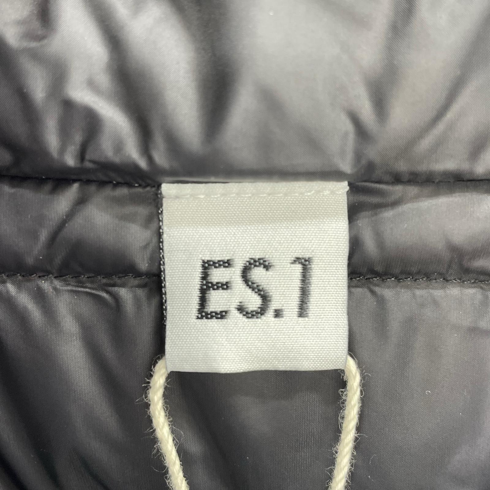 ダウンジャケット ES.1 3lyr down Hoodie エスアイ 3レイヤーダウンフーディ D005 黒 (L) タグ付き L ブラック