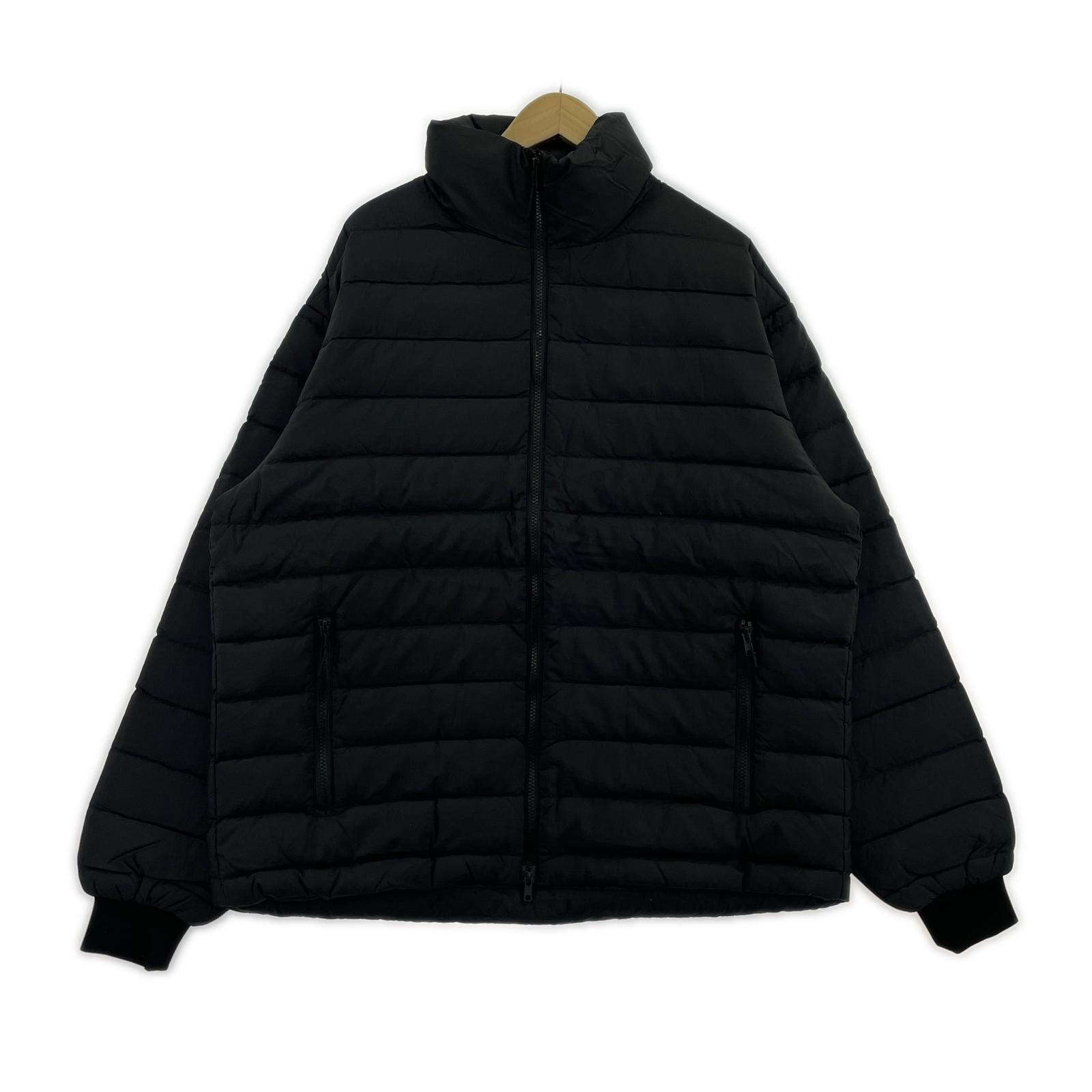 ダウンジャケット D008 Middle Down Jacket 黒 (XL) ブラック