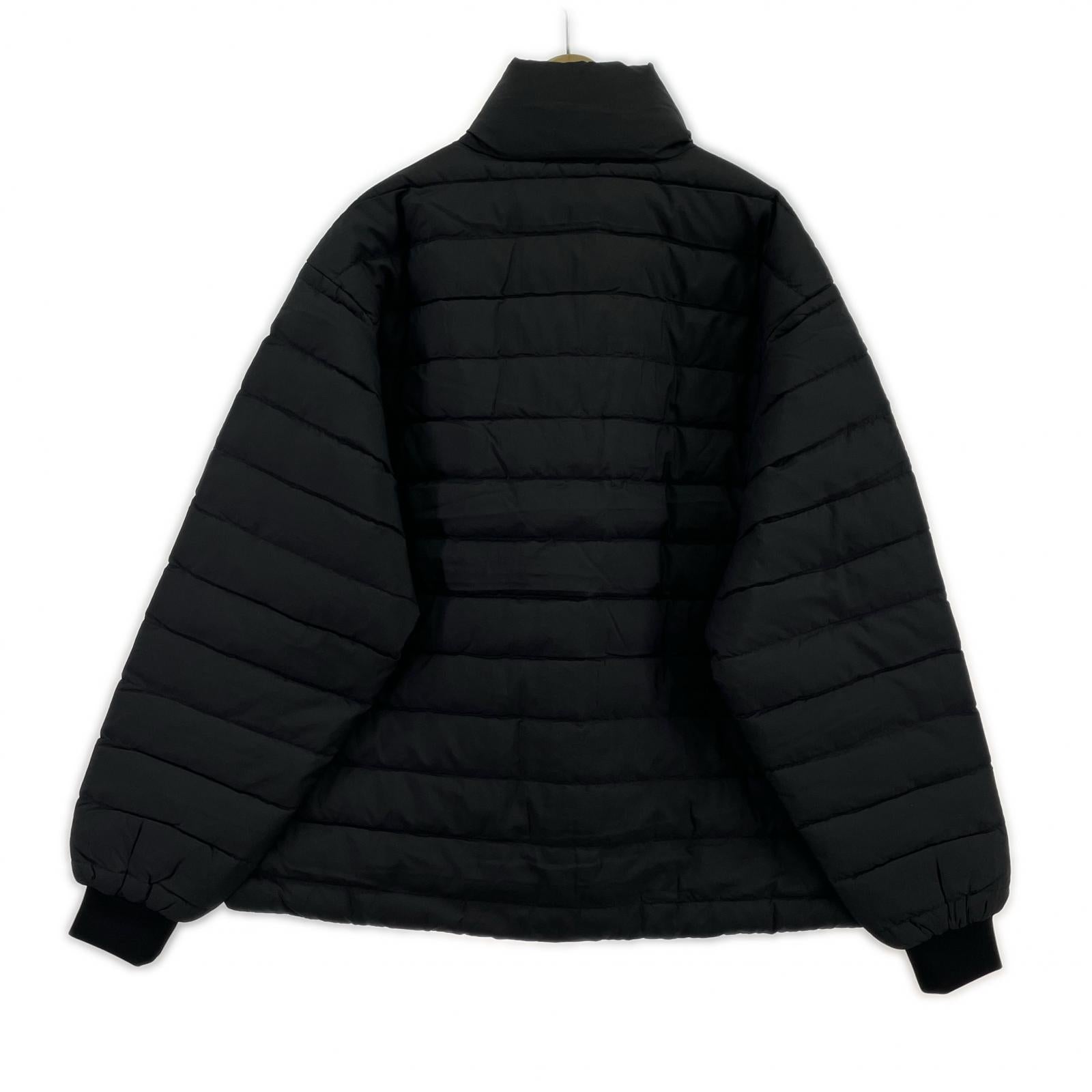 ダウンジャケット D008 Middle Down Jacket 黒 (XL) ブラック