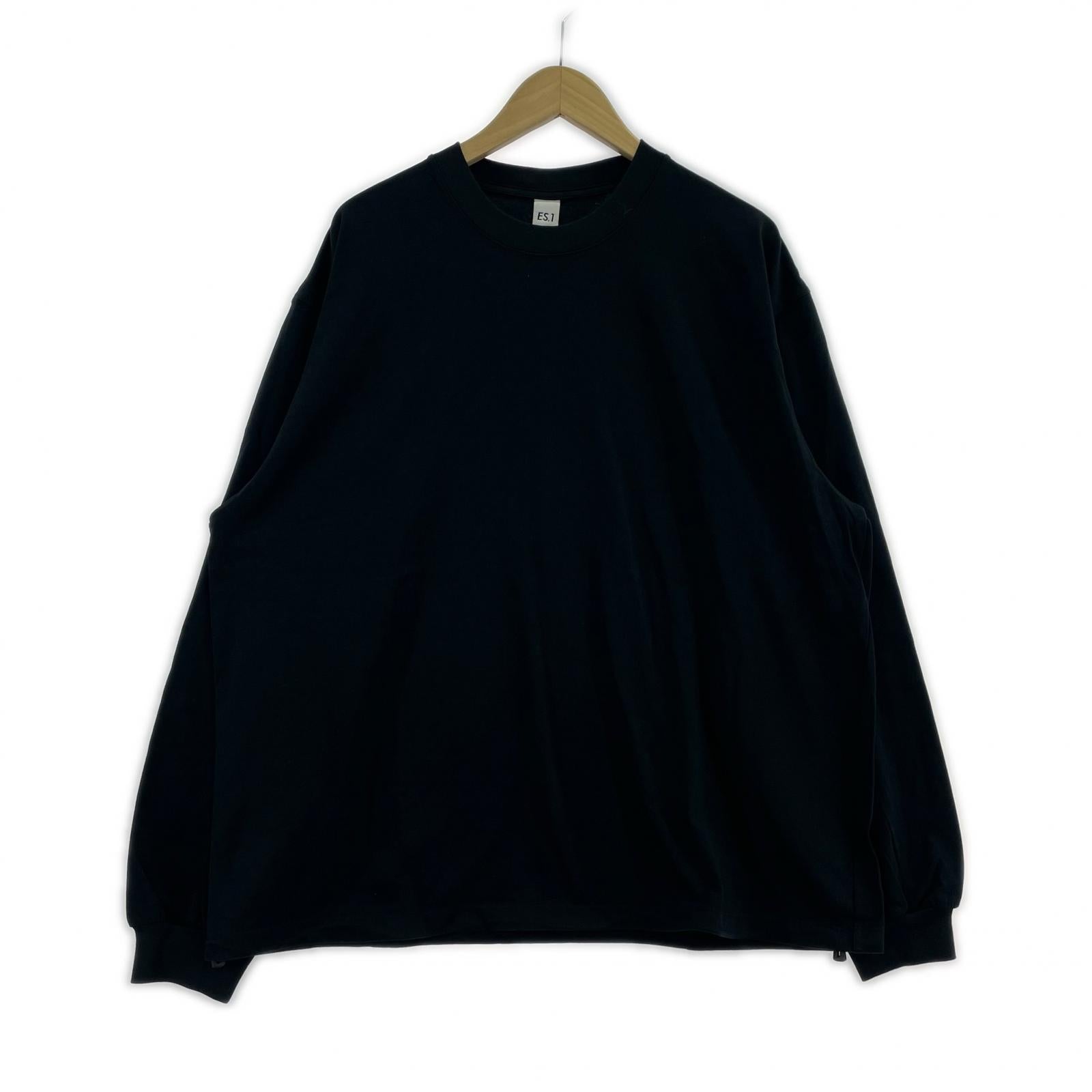 長袖Tシャツ T002 LS T-SHIRTS 黒 (XL) ブラック