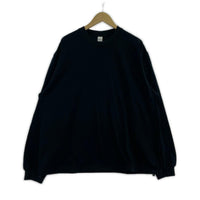 長袖Tシャツ T002 LS T-SHIRTS 黒 (XL) ブラック