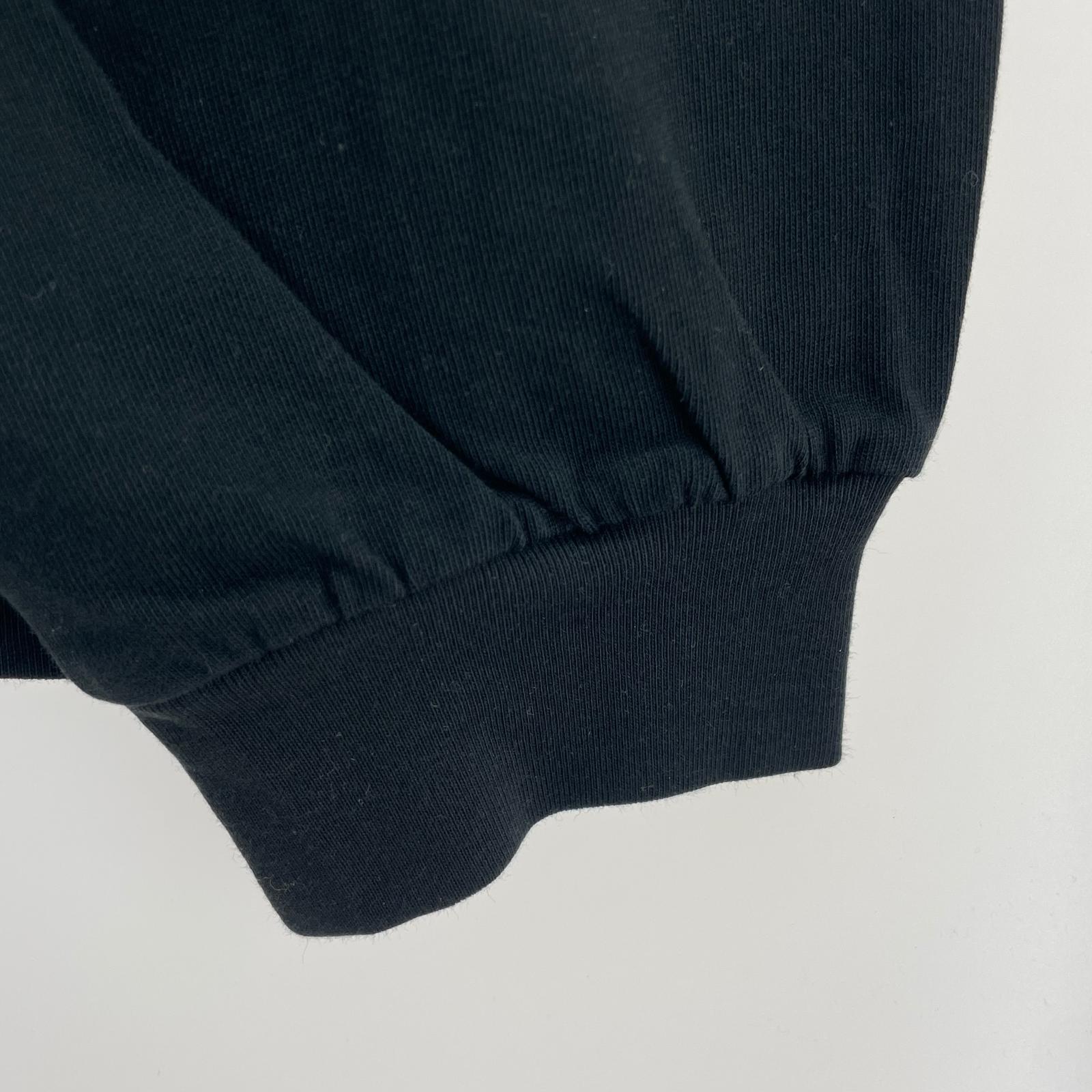 長袖Tシャツ T002 LS T-SHIRTS 黒 (XL) ブラック