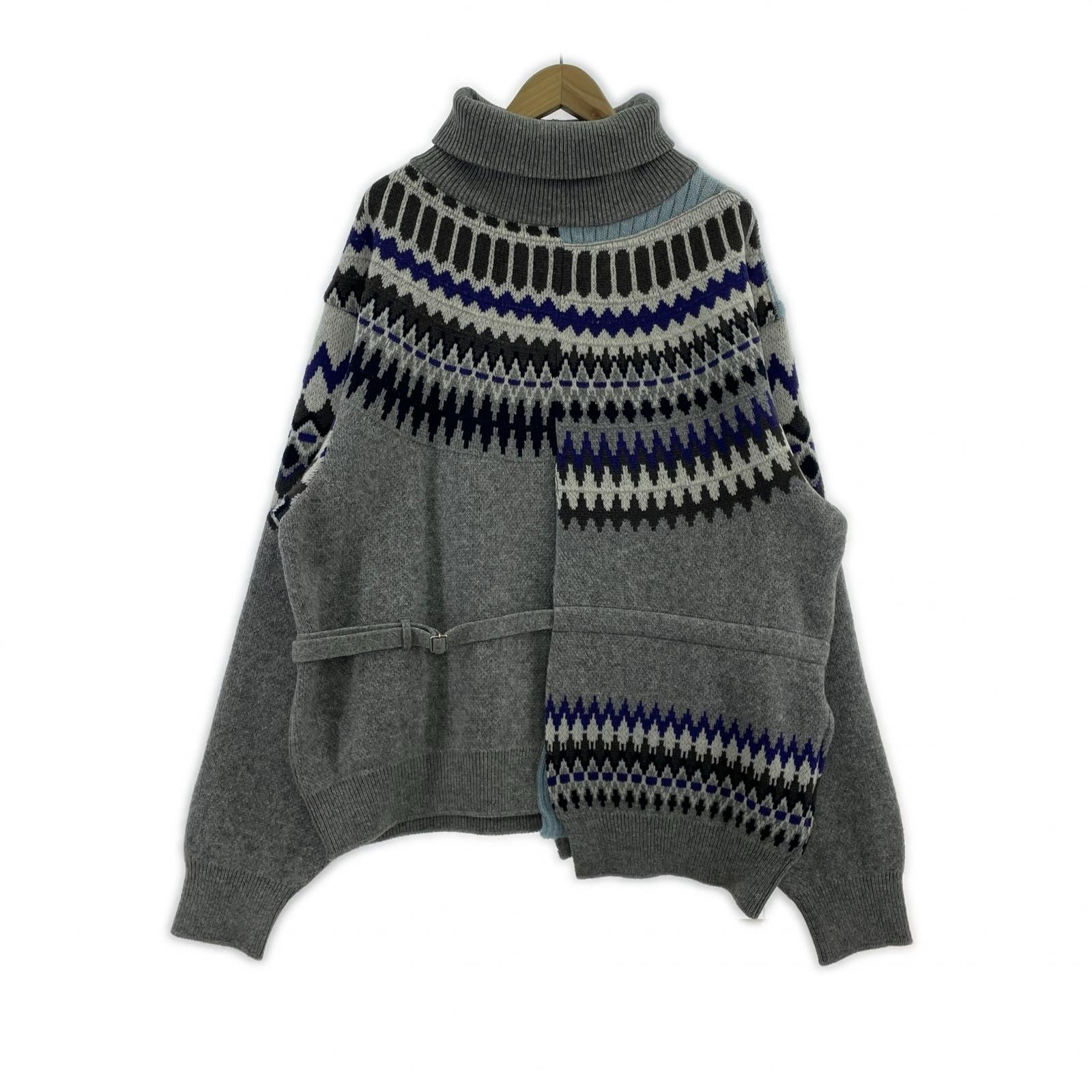 ニット NORDIC KNIT 5 GRAY 5 グレー