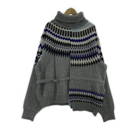 ニット NORDIC KNIT 5 GRAY 5 グレー