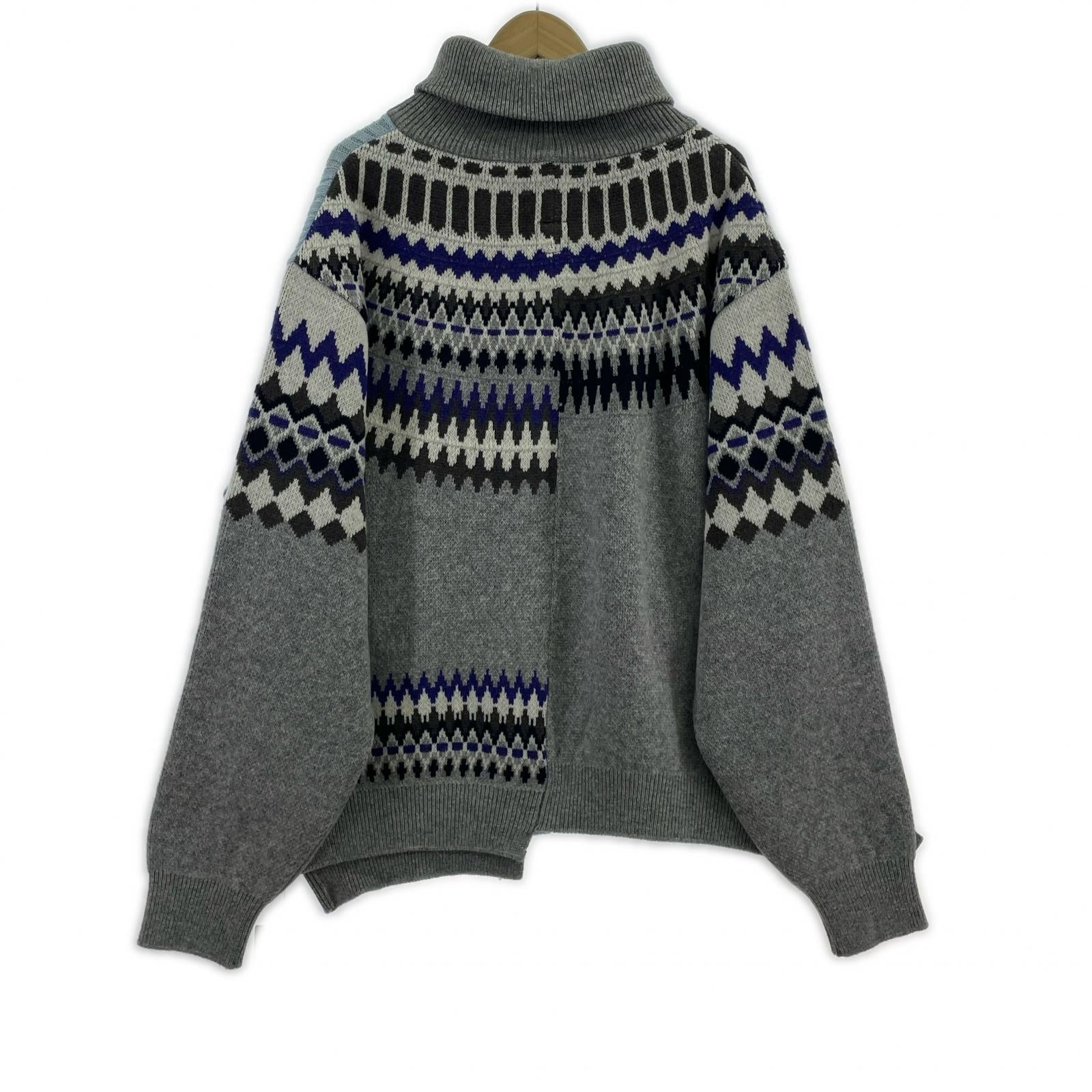 ニット NORDIC KNIT 5 GRAY 5 グレー