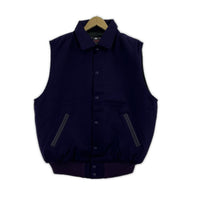 長袖シャツ GAME SPORTSWEAR Varsity Vest ウール 紫 (L) L パープル