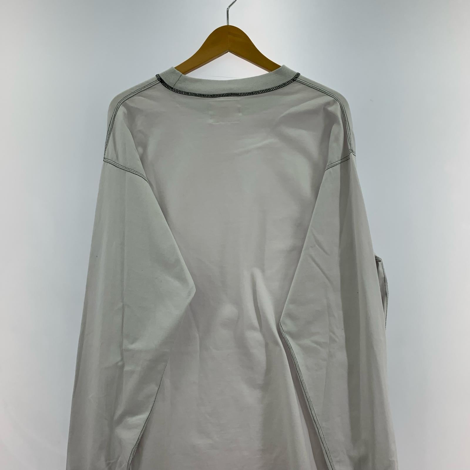 長袖Tシャツ HOMO LUDENS Super Long Rib Tee HL10-3-SLRT グレー グレー