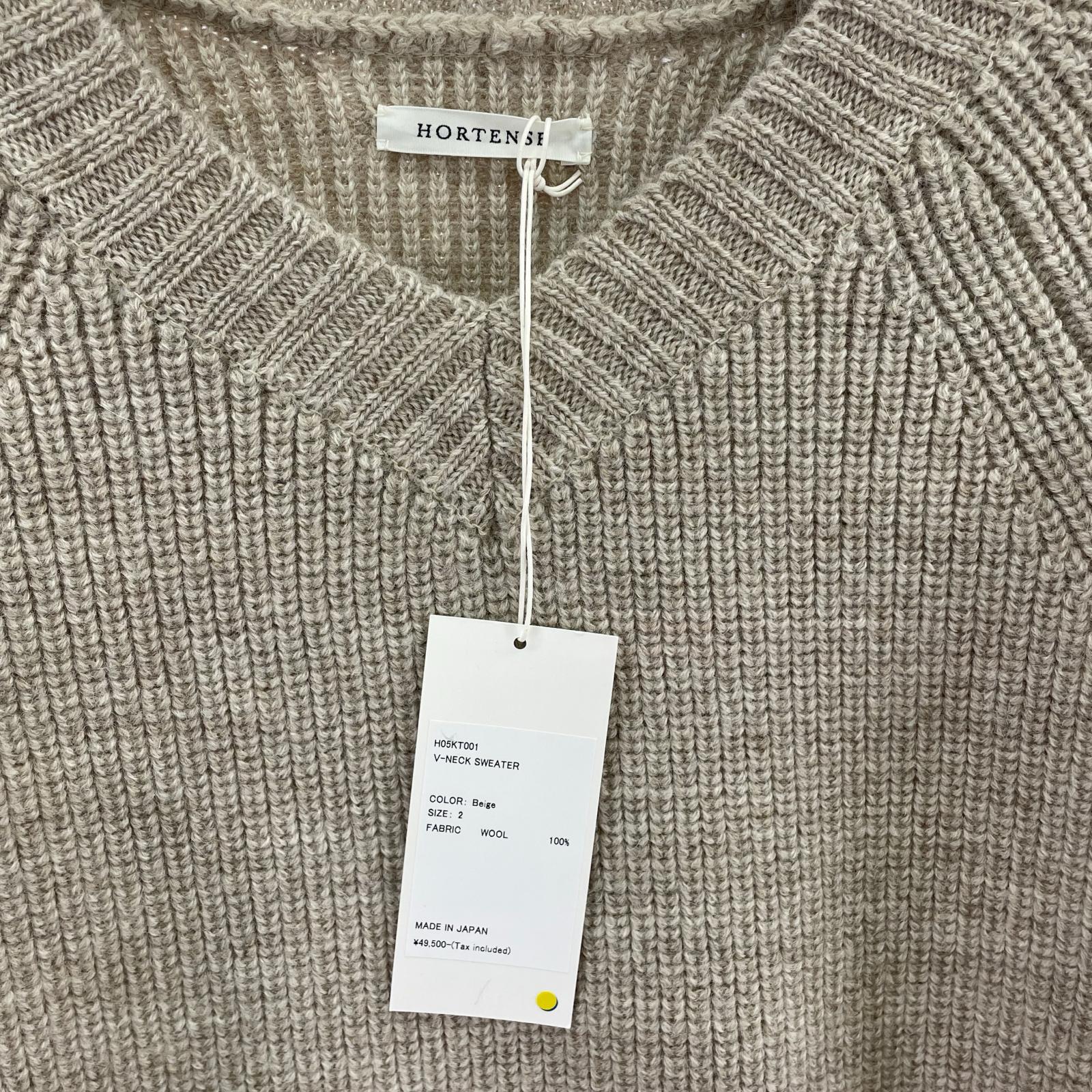 ニット V-NECK SWEATER 2 Beige 2 ベージュ